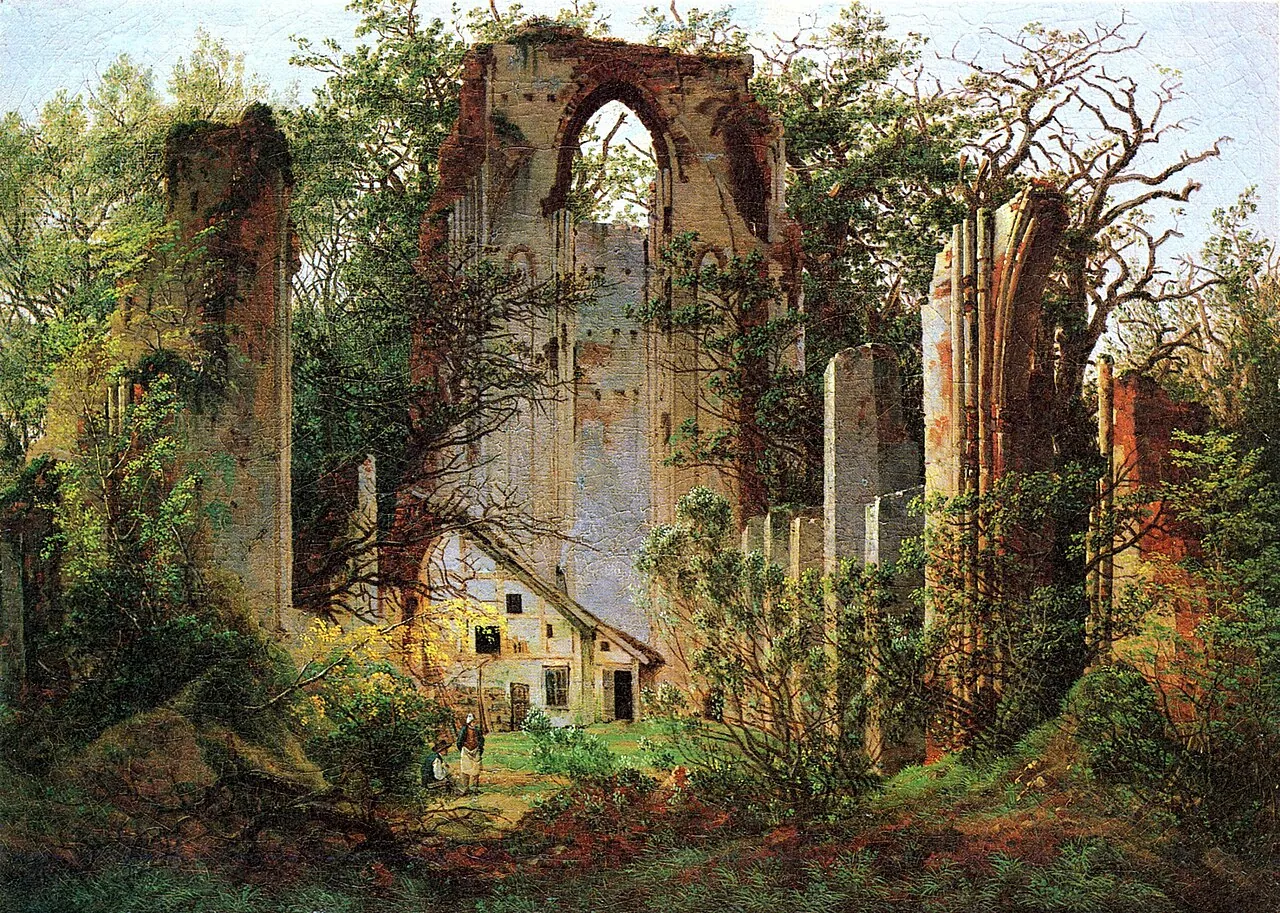 Ruinas de la abadía de Eldena, de Caspar David Friedrich