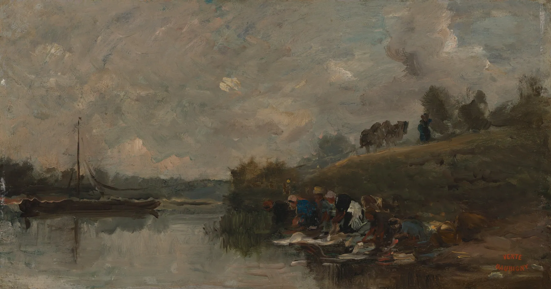 Auvers (lavanderas), de Charles-François Daubigny