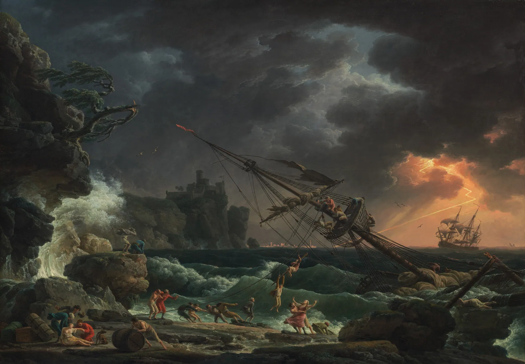 El naufragio, de Claude-Joseph Vernet