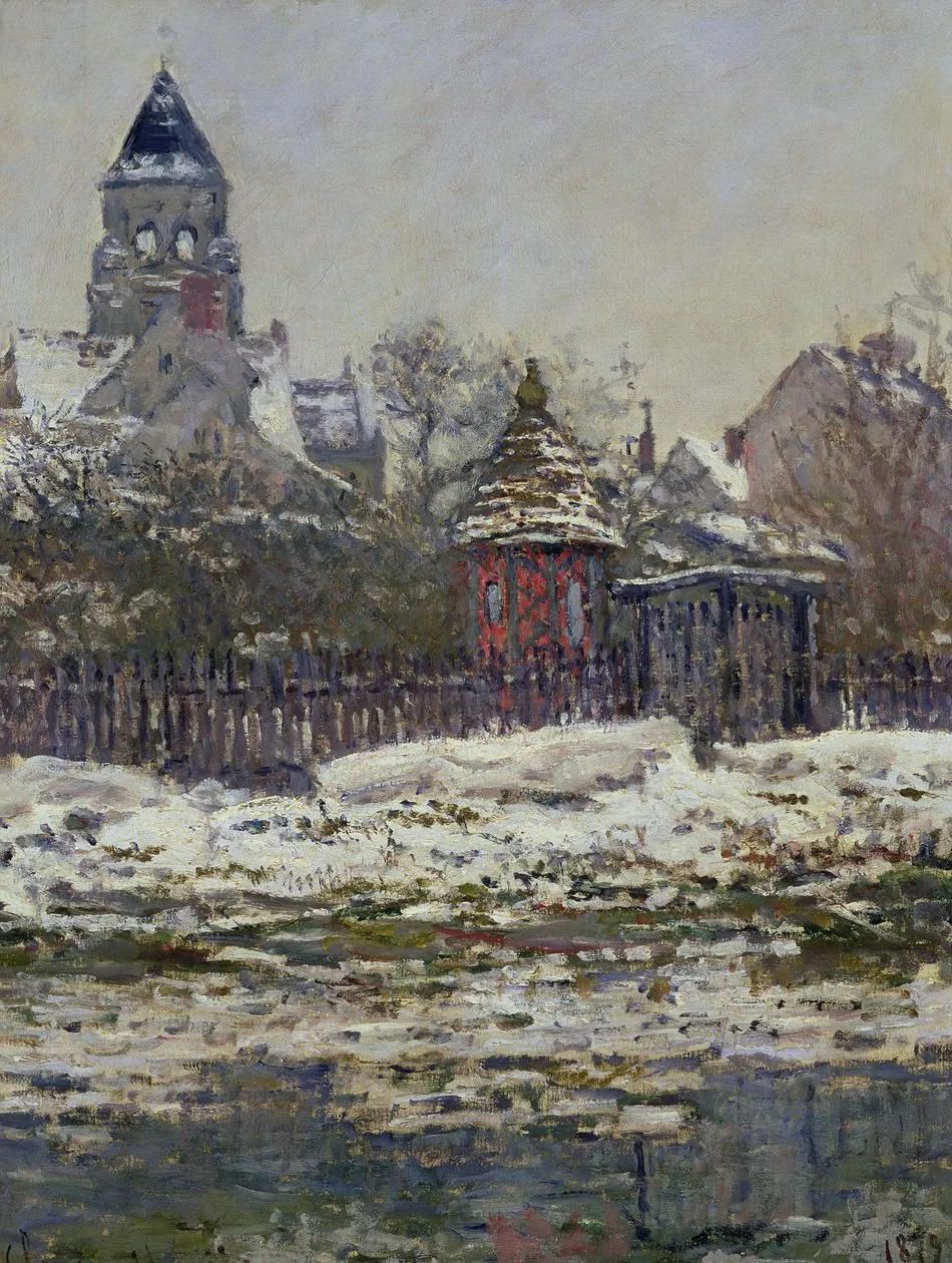 Iglesia de Vétheuil en la nieve, de Claude Monet