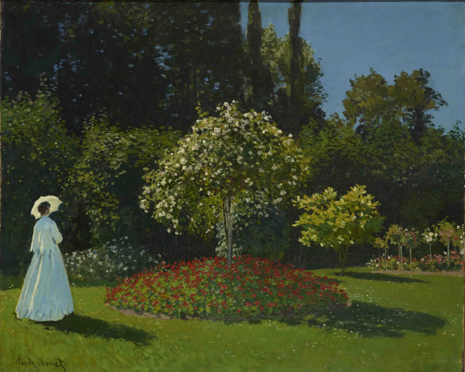Mujer en el jardín, de Claude Monet