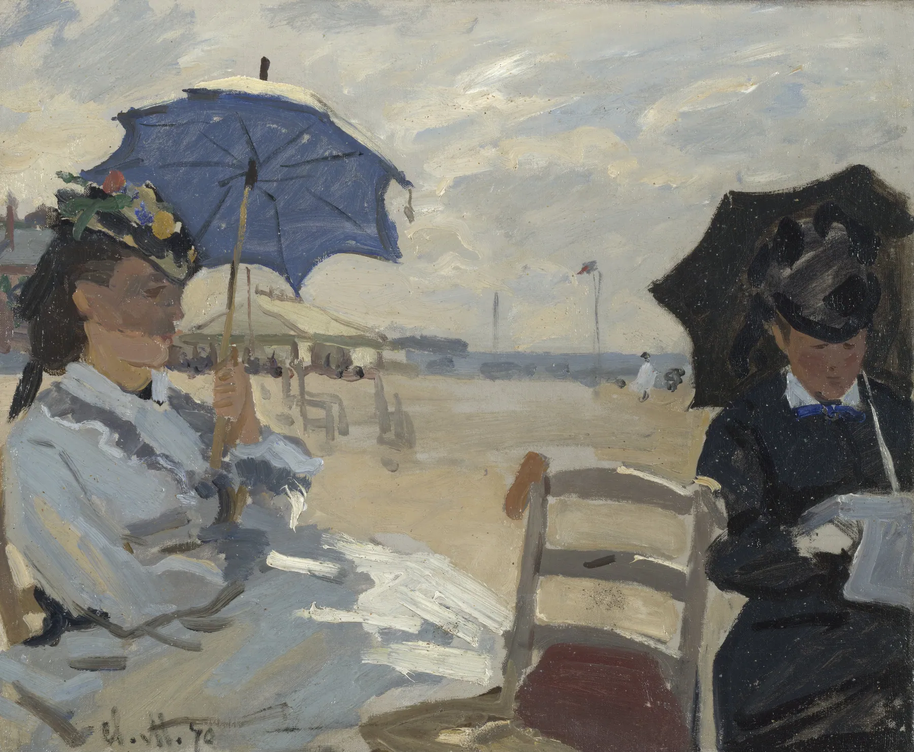 Playa de Trouville, de Claude Monet