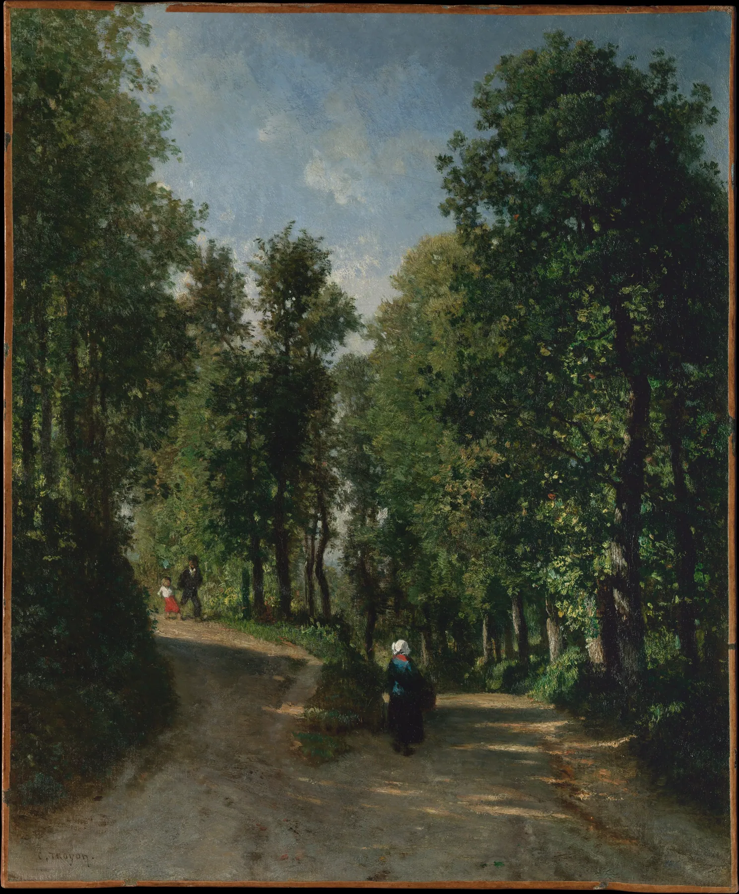 Camino en el bosque, de Constant Troyon