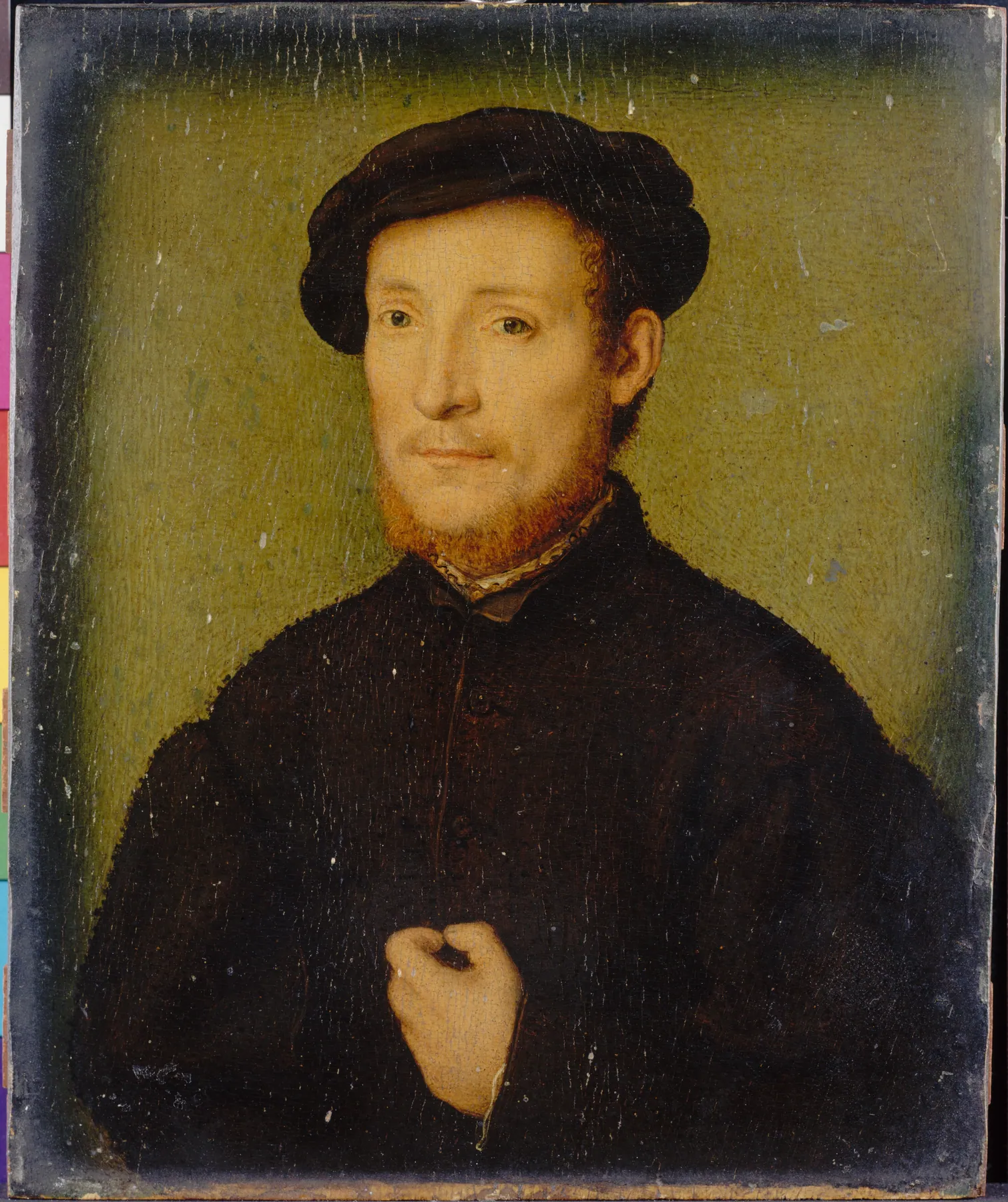 Retrato de un hombre con la mano en el pecho, de Corneille de Lyon