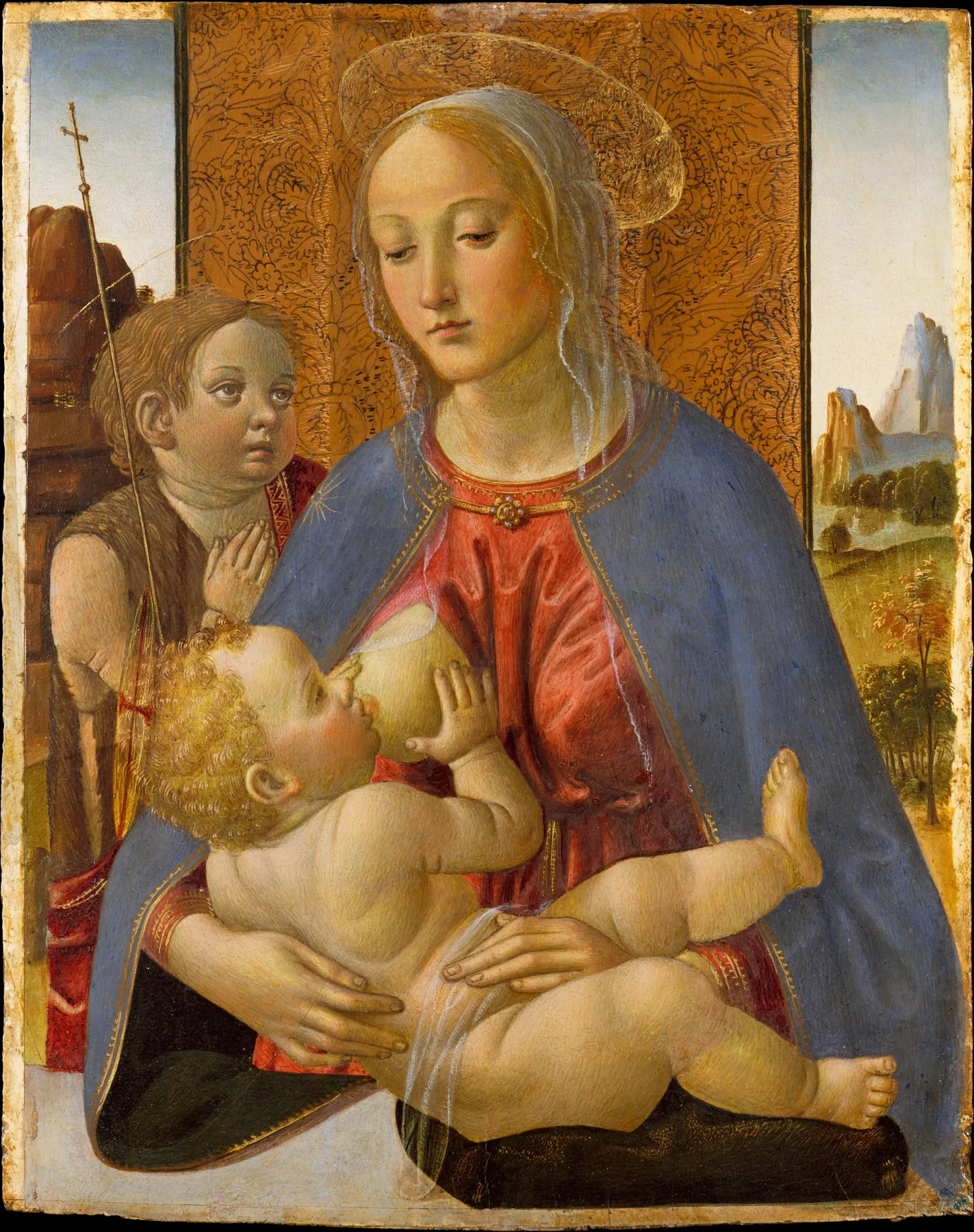 Virgen con el Niño y el joven San Juan Bautista, de Cosimo Rosselli