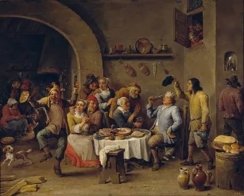 El rey bebe, de David Teniers el Joven