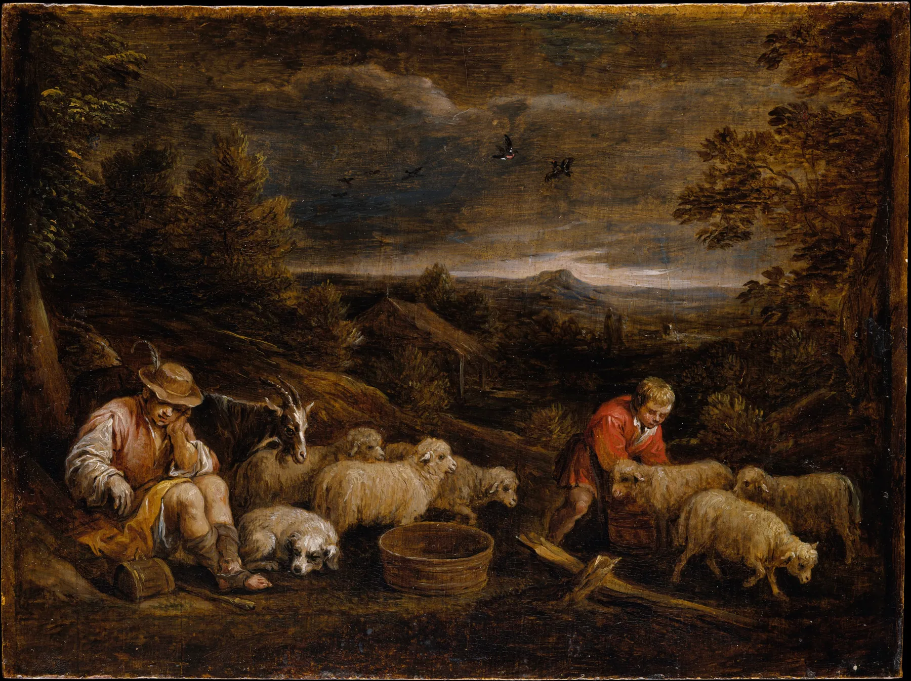 Pastores y ovejas, de David Teniers el Joven