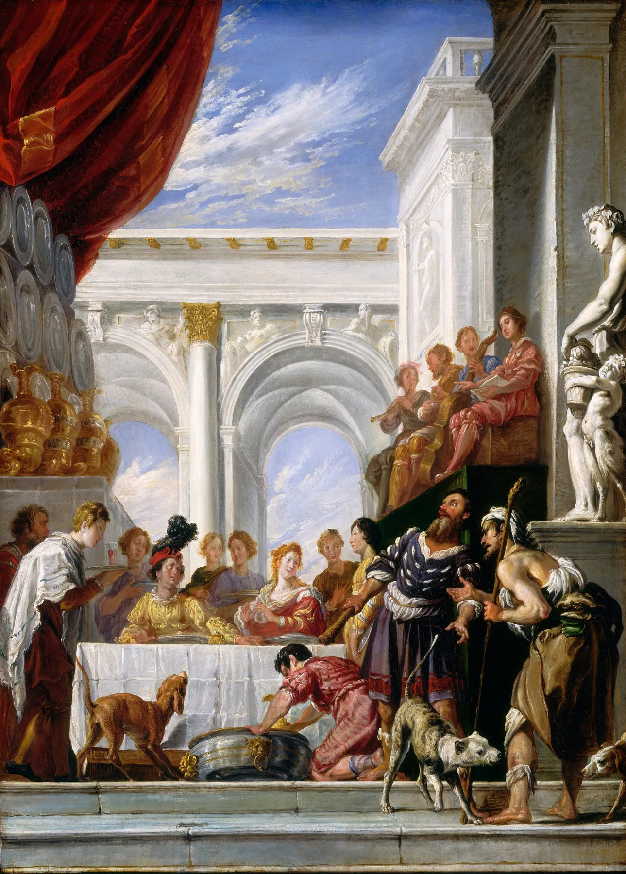 La parábola de Lázaro y el rico, de Domenico Fetti