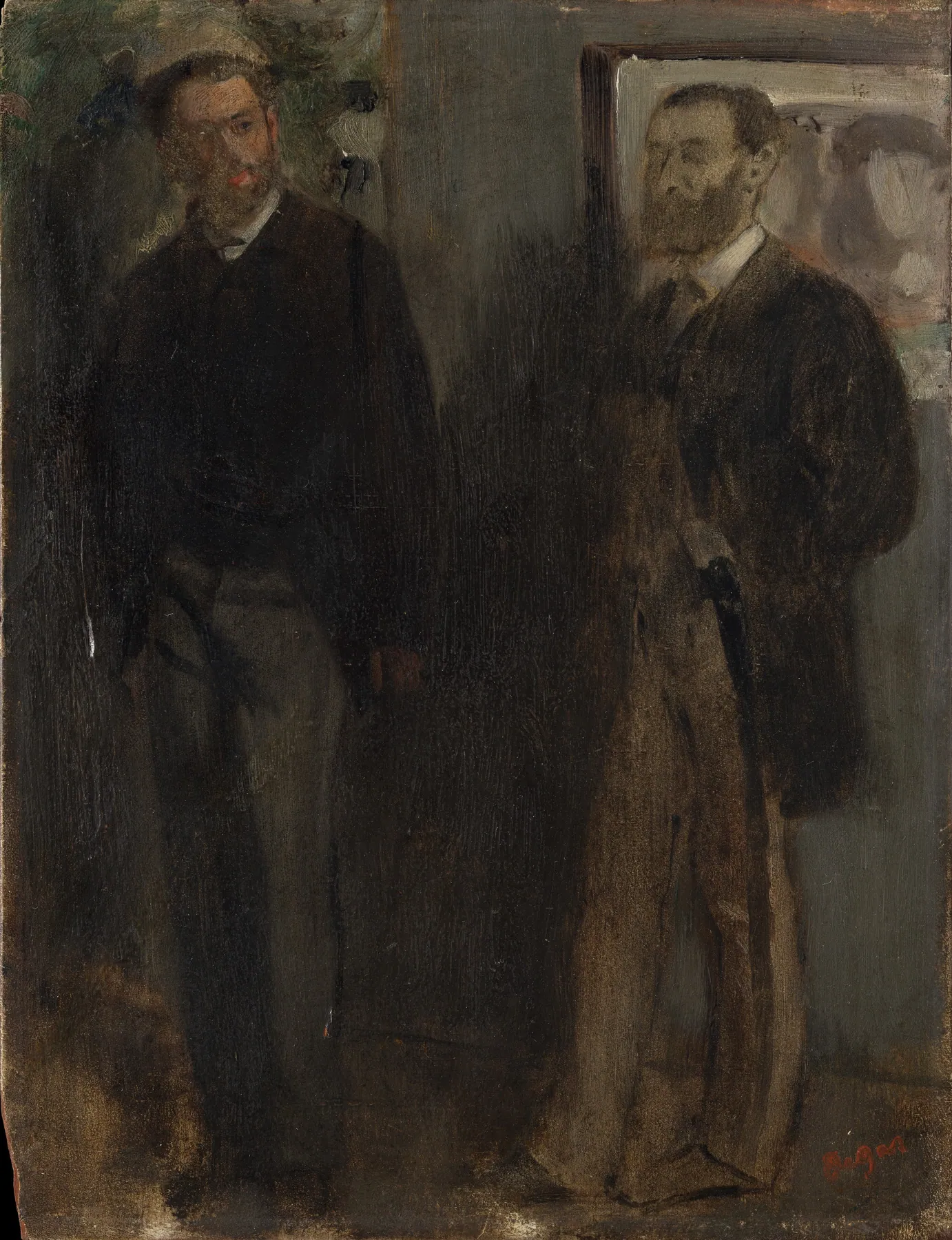 Dos hombres, de Edgar Degas