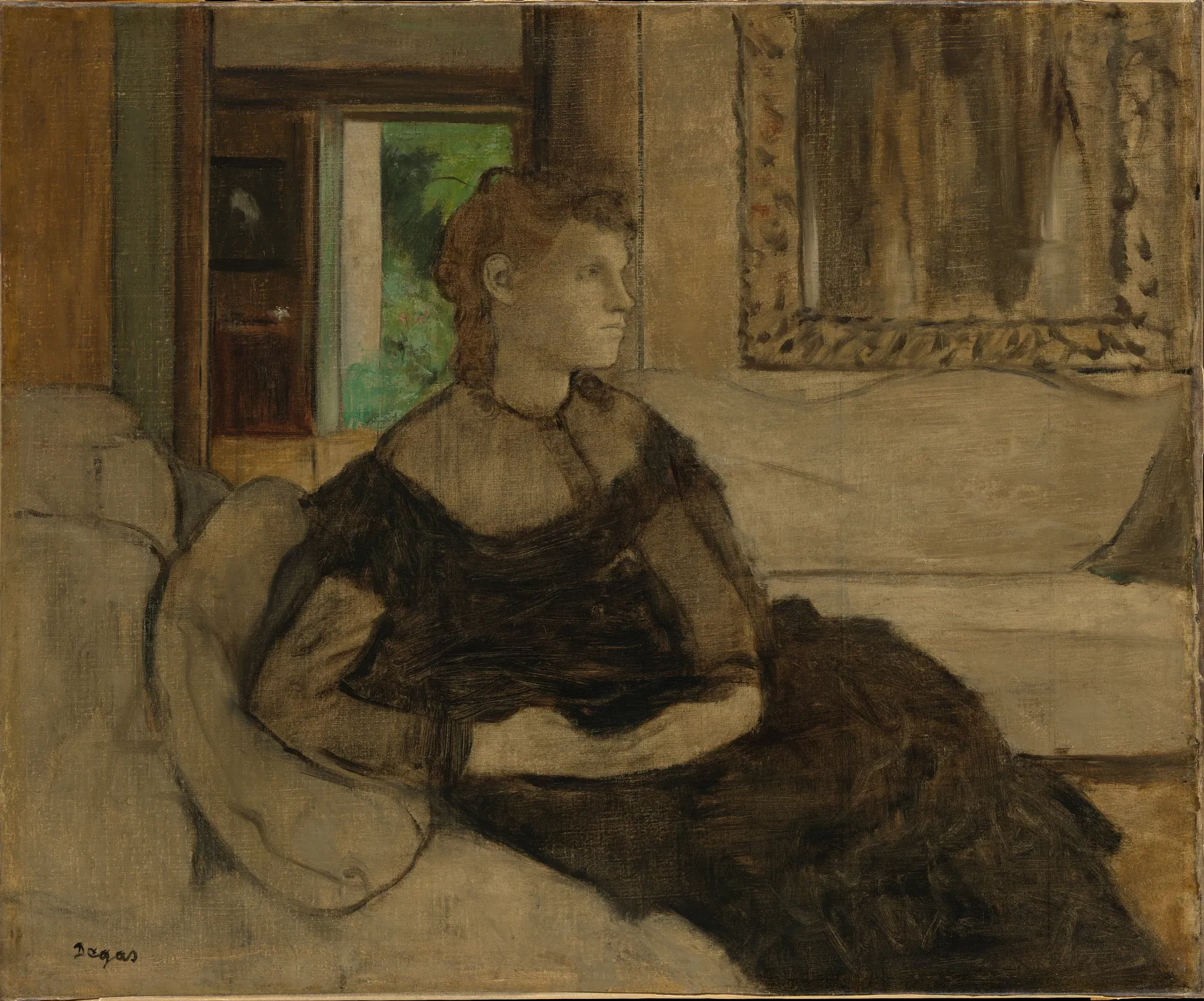 Madame Théodore Gobillard (Yves Morisot, 1838–1893), de Edgar Degas