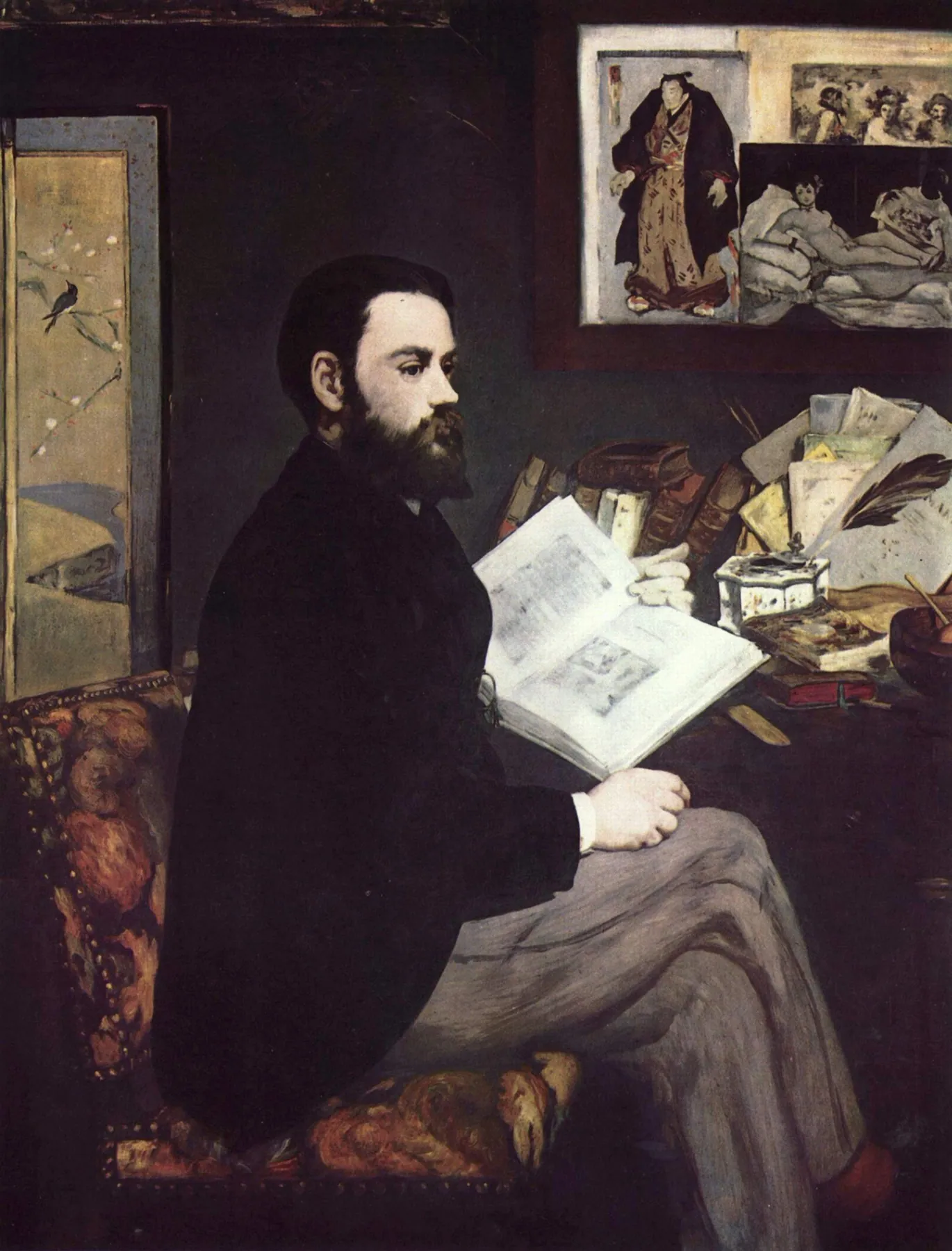 Retrato de Émile Zola, de Édouard Manet