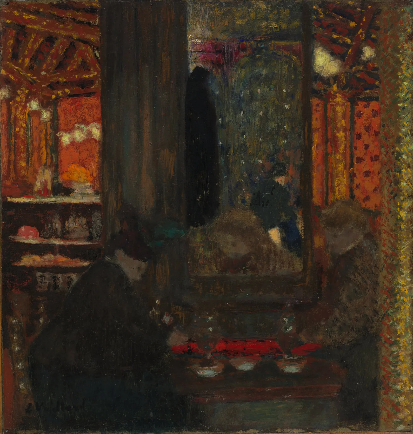 En el café, de Édouard Vuillard