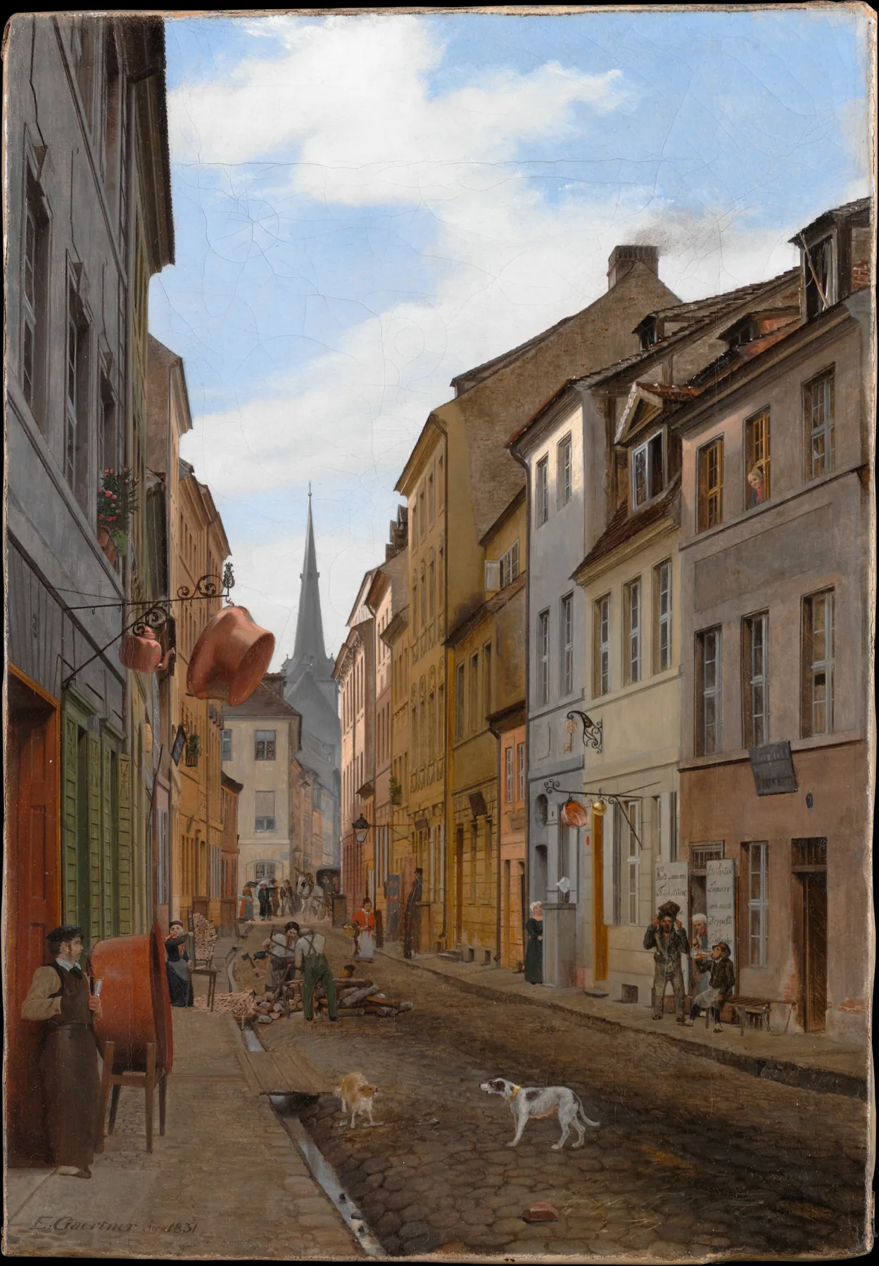 Parochialstrasse en Berlín, de Eduard Gaertner