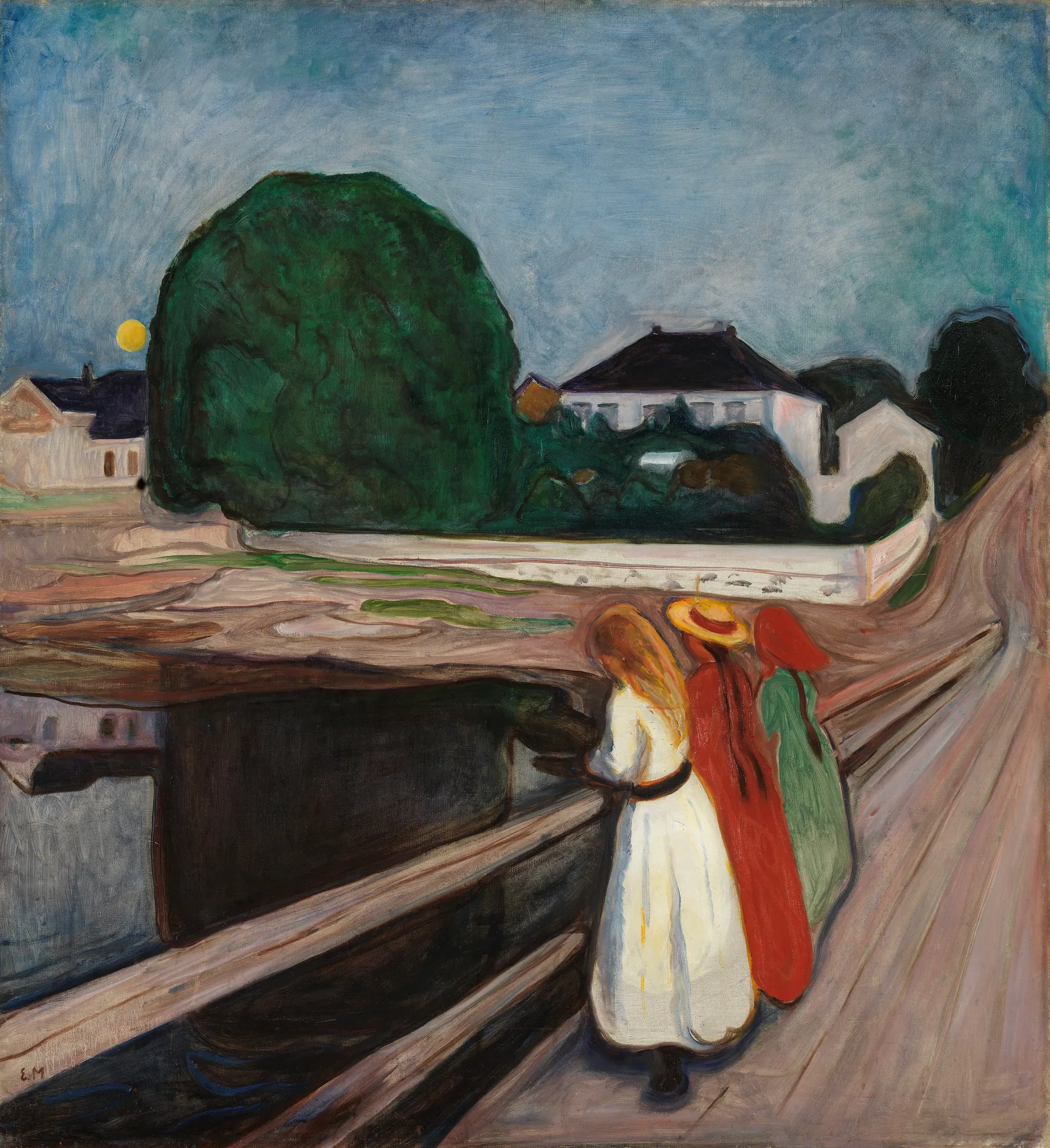 Muchachas en el puente, de Edvard Munch