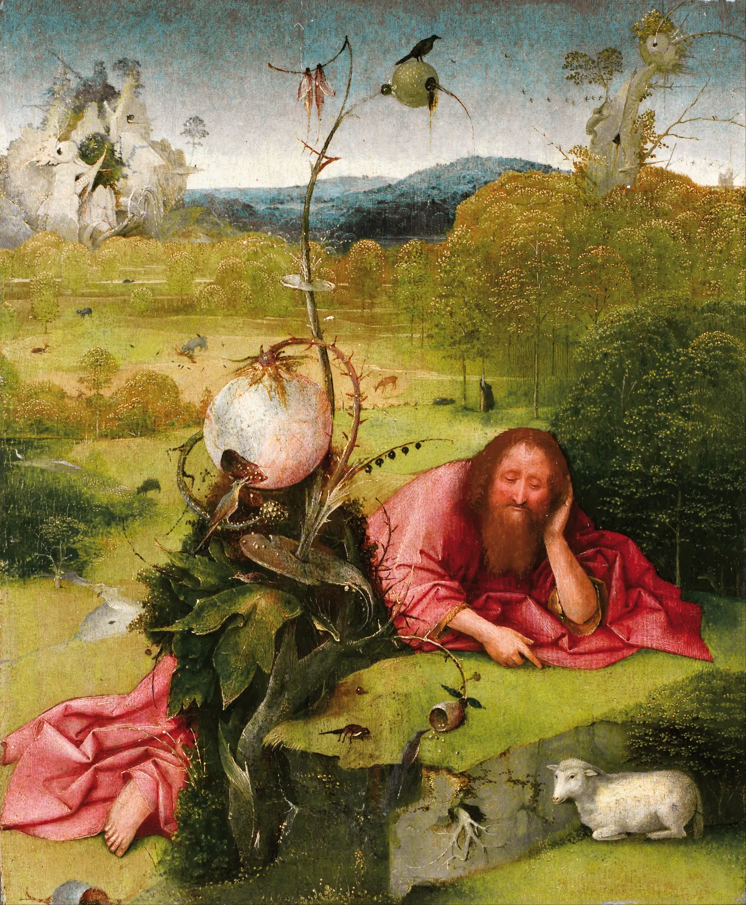 San Juan Bautista en meditación, de El Bosco