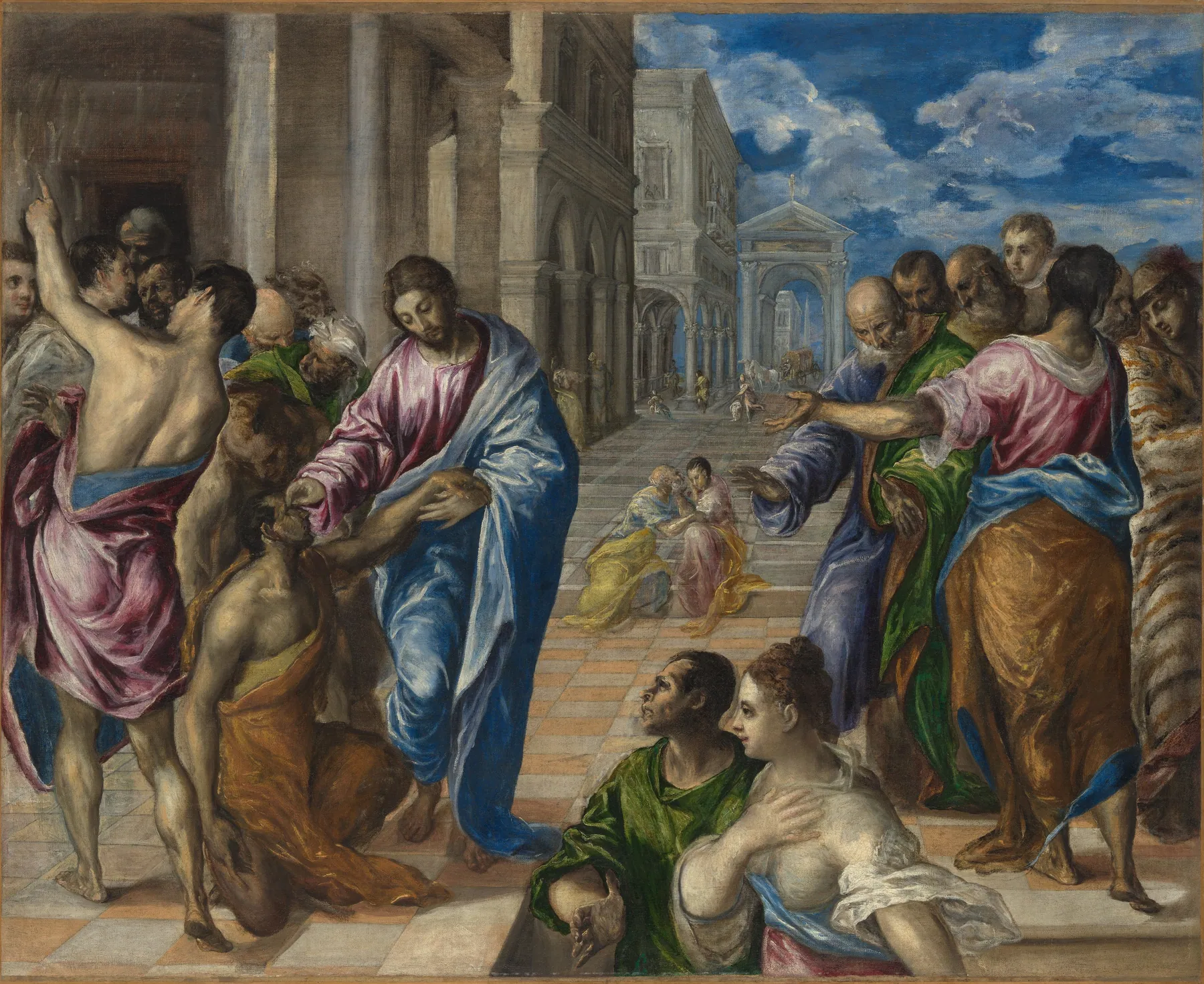 Cristo curando al ciego, de El Greco