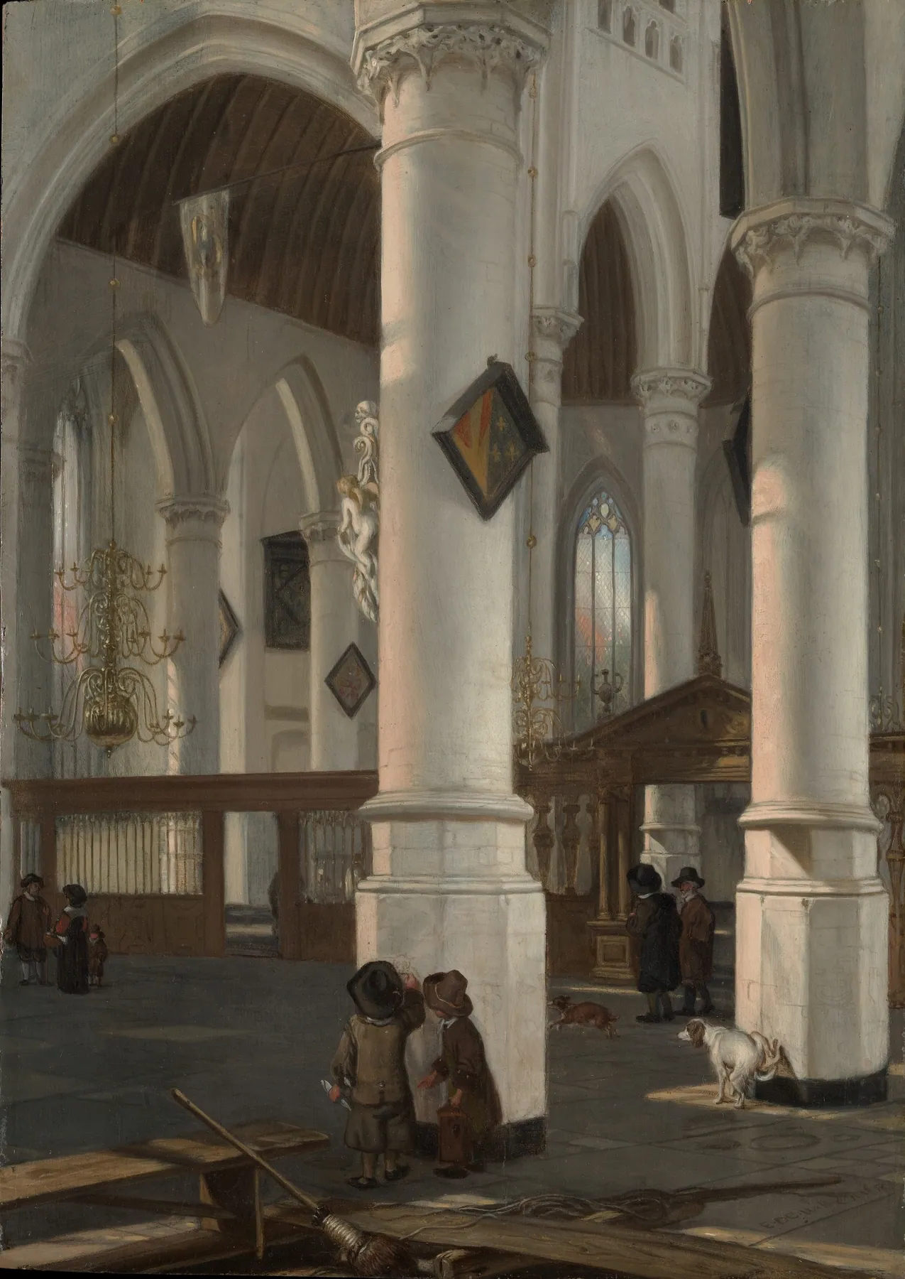 Interior de la Oude Kerk, Delft, de Emanuel de Witte