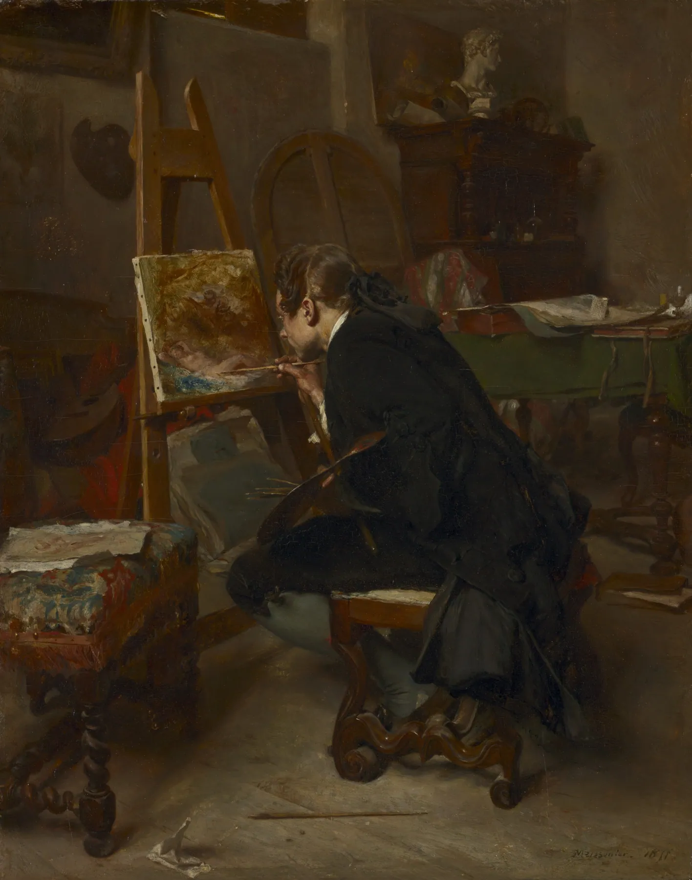 Un pintor, de Ernest Meissonier