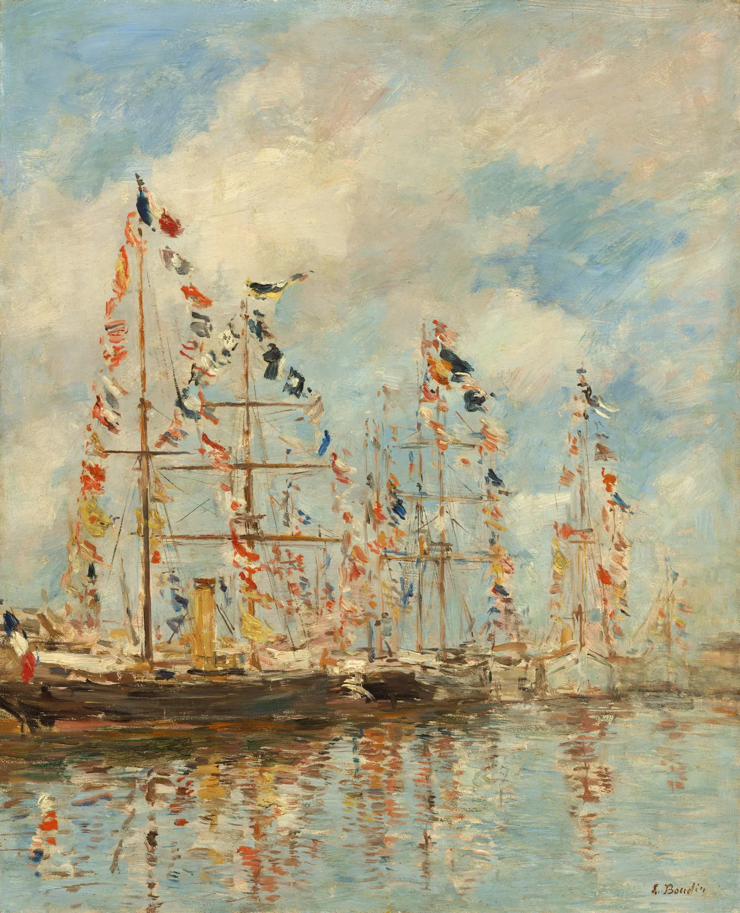 Dársena del puerto deportivo de Trouville-Deauville, de Eugène Boudin