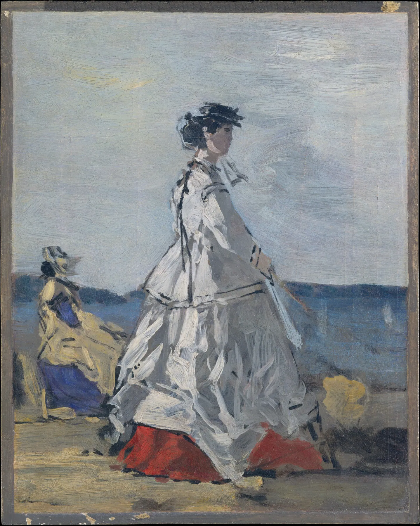 La princesa Paulina Metternich (1836-1921) en la playa, de Eugène Boudin
