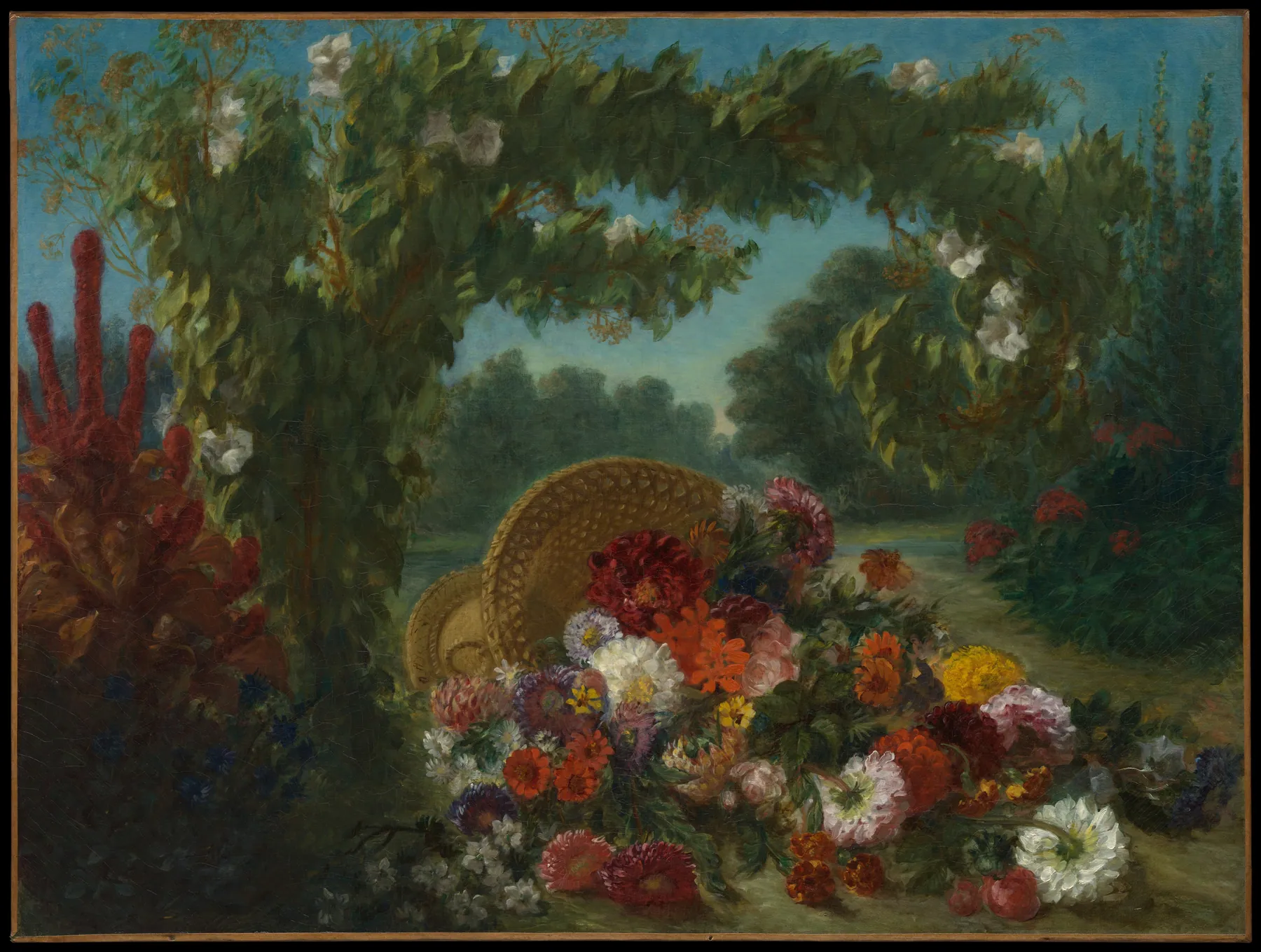 Cesta de flores, de Eugène Delacroix