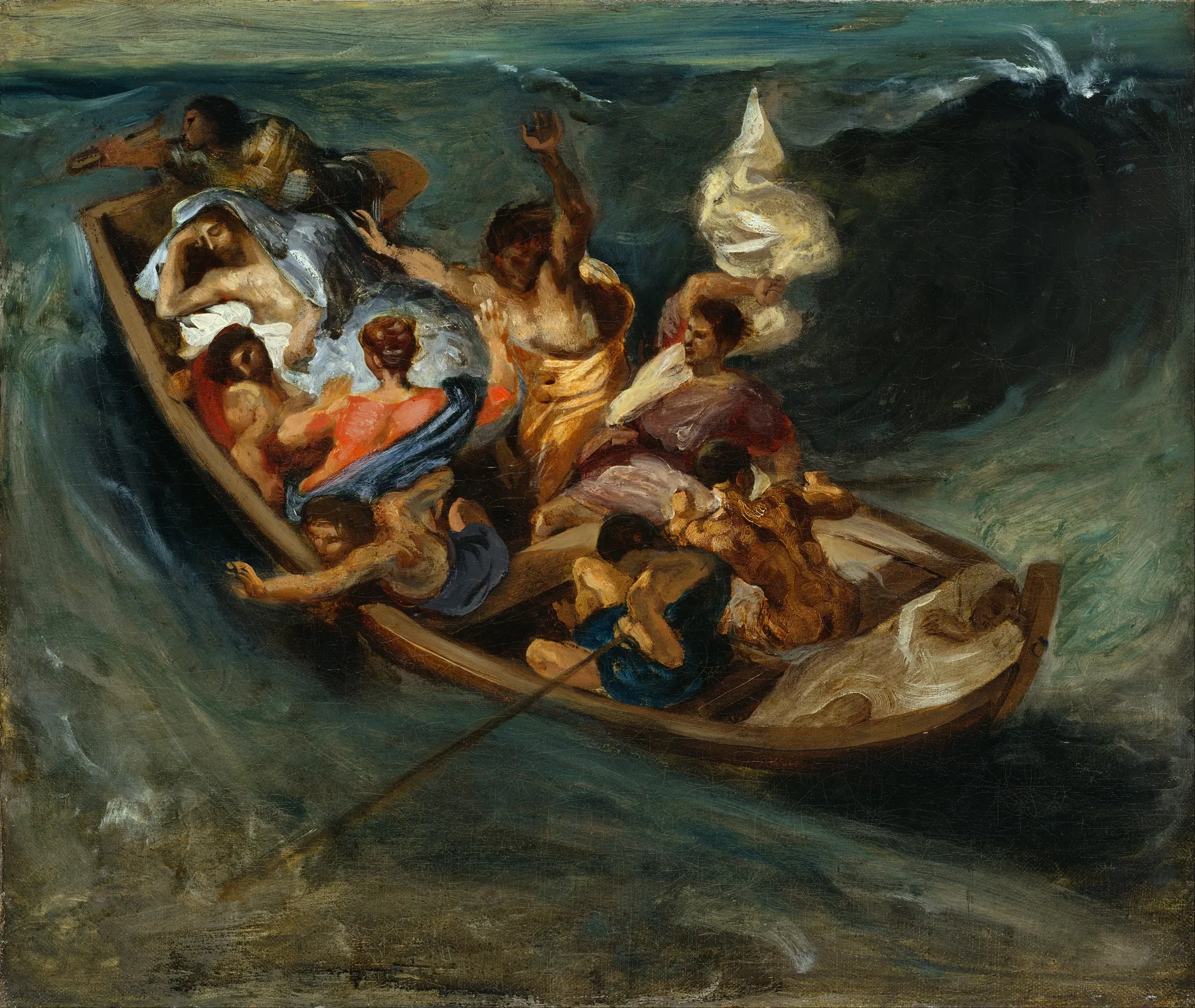 Cristo en el mar de Galilea, de Eugène Delacroix