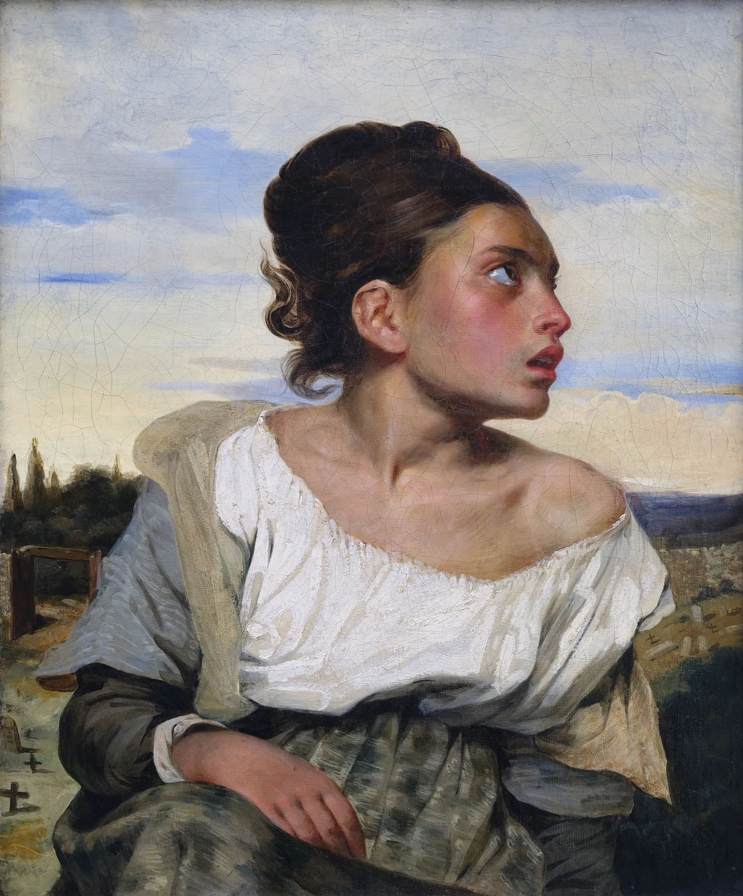 Orphan in the Cemetery, by Eugène Delacroix