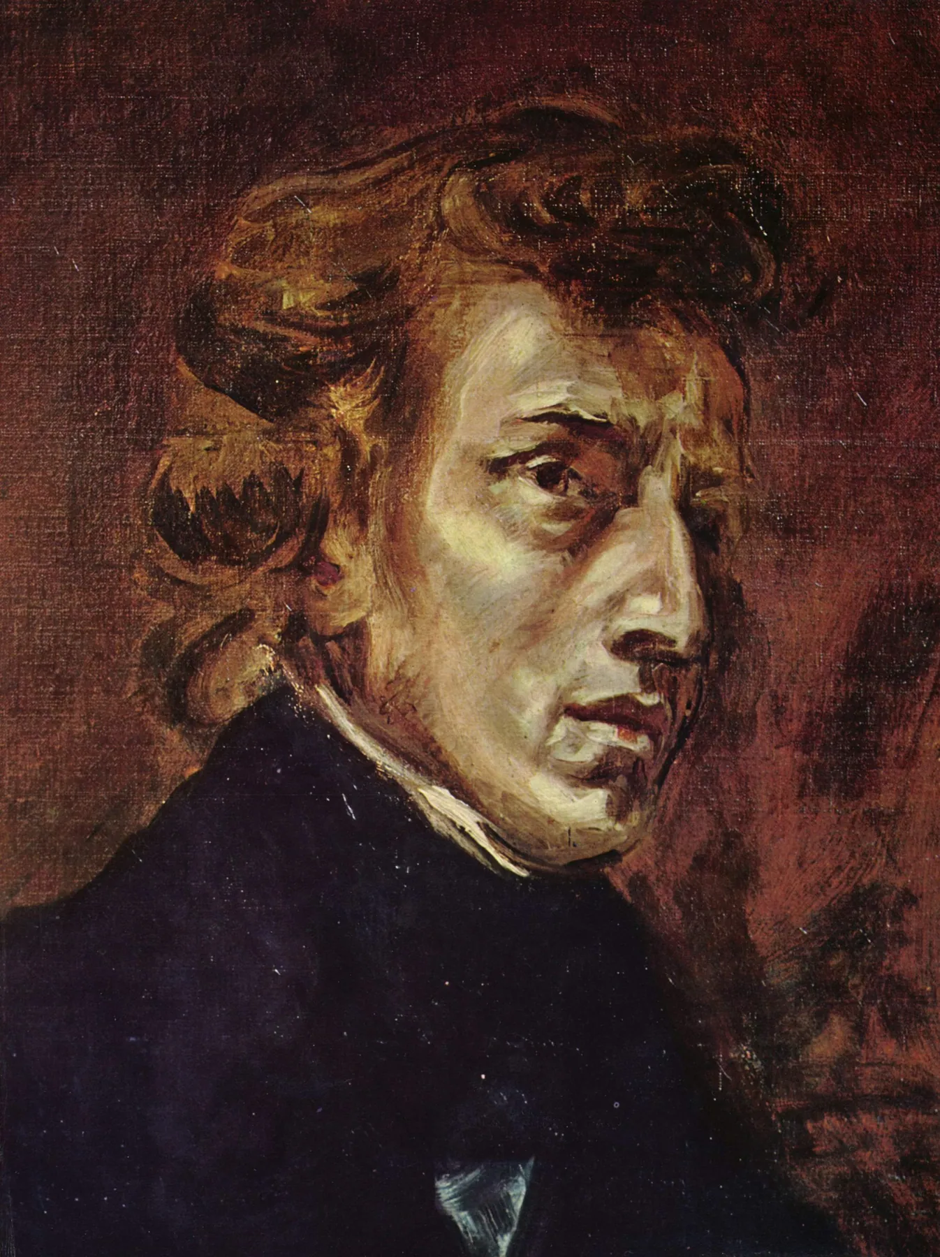 Retrato de Frédéric Chopin, de Eugène Delacroix