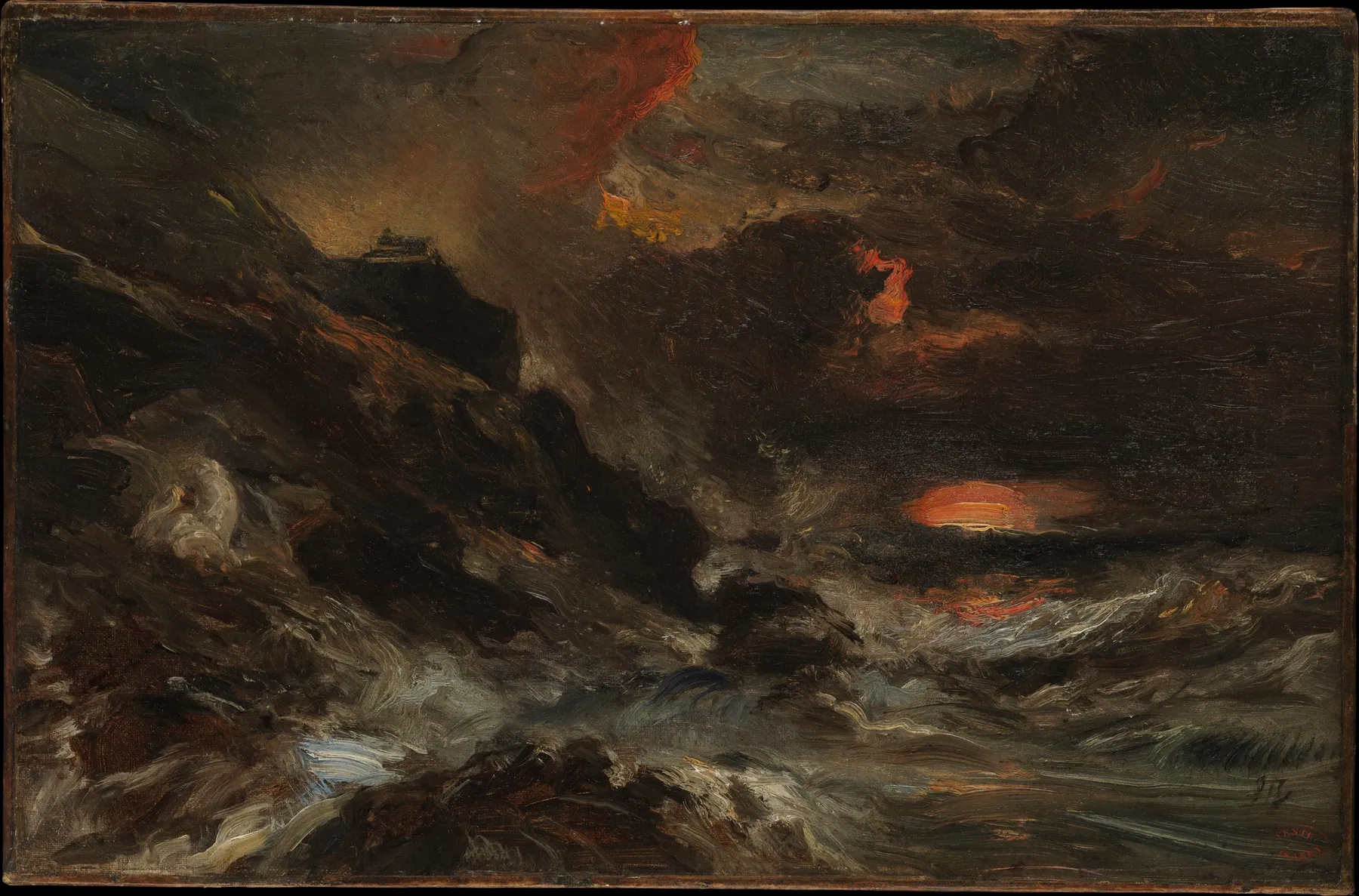 Tormenta frente a la costa de Normandía, de Eugène Isabey