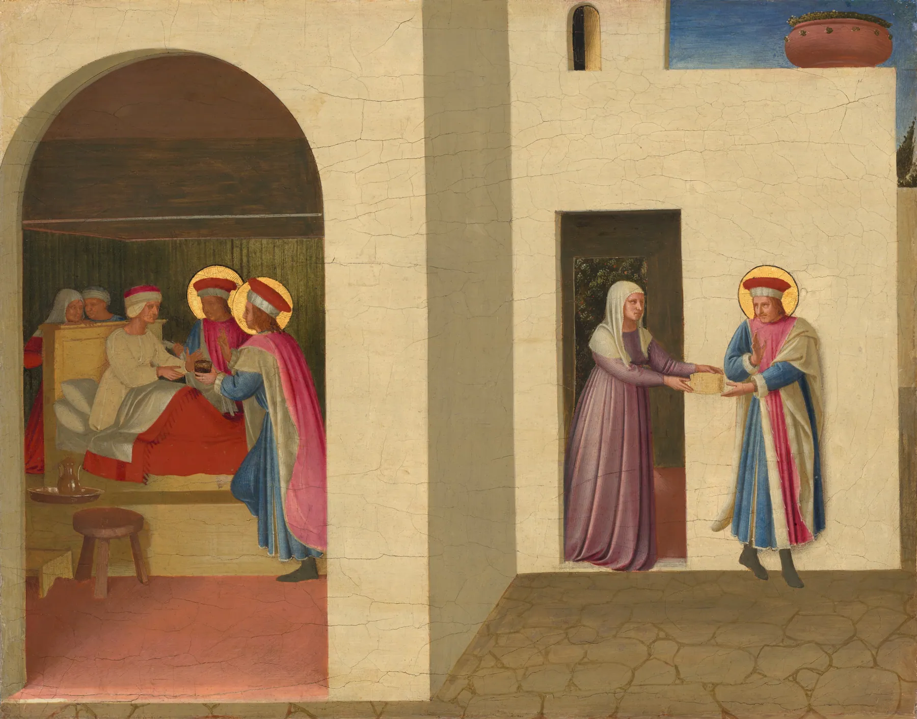 La curación de Paladia por San Cosme y San Damián, de Fra Angelico