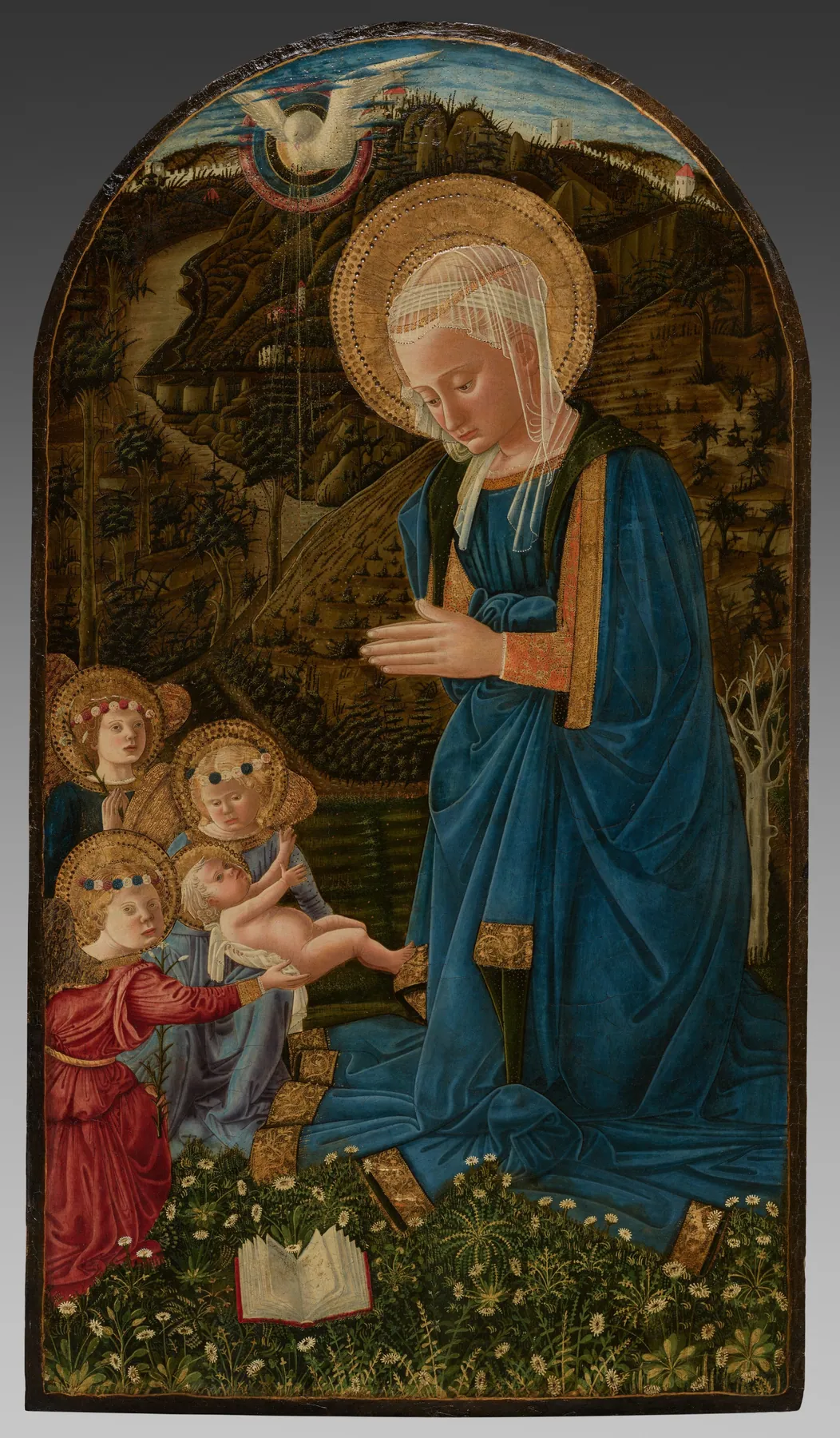 Virgen con el Niño y ángeles, de Fra Filippo Lippi