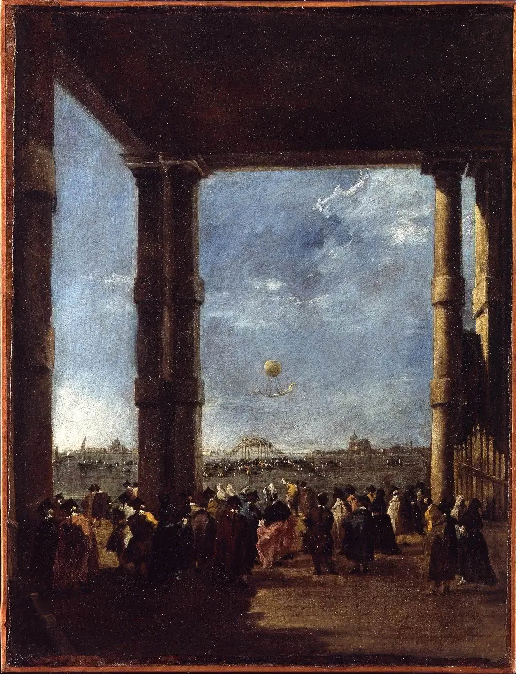Ascensión del globo de los hermanos Montgolfier, de Francesco Guardi
