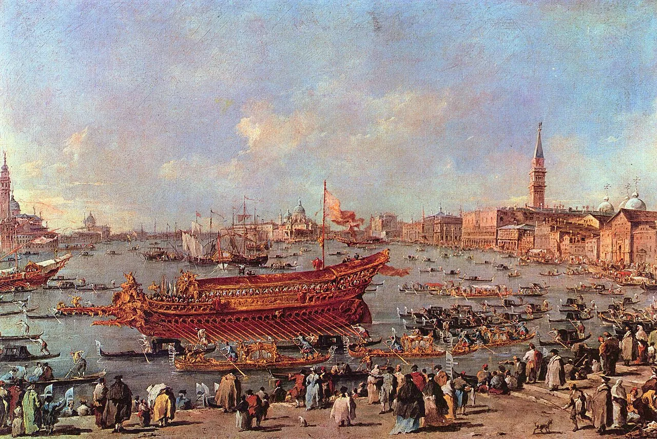 El Bucentauro en el Muelle, de Francesco Guardi