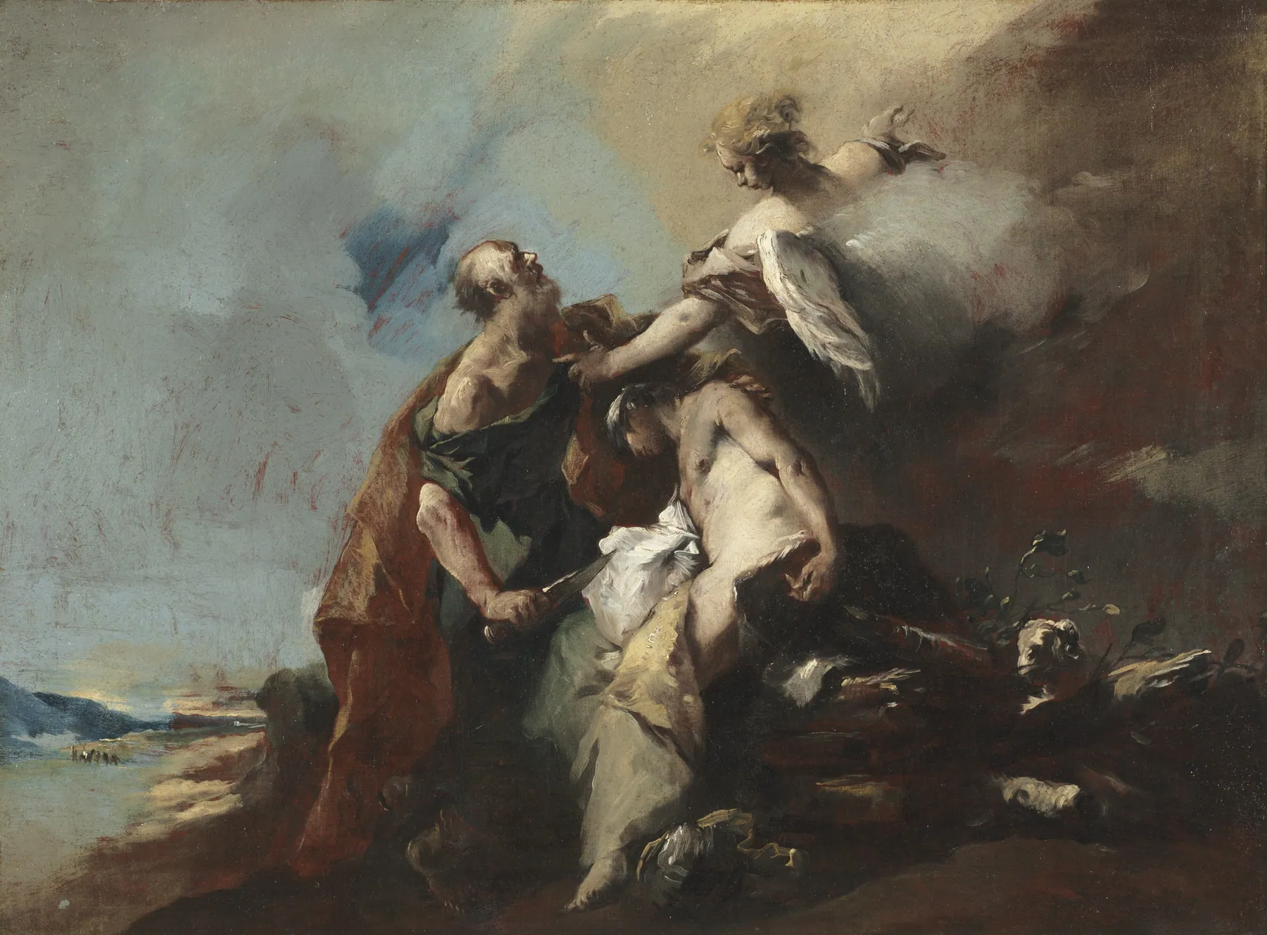 El sacrificio de Isaac, de Francesco Guardi