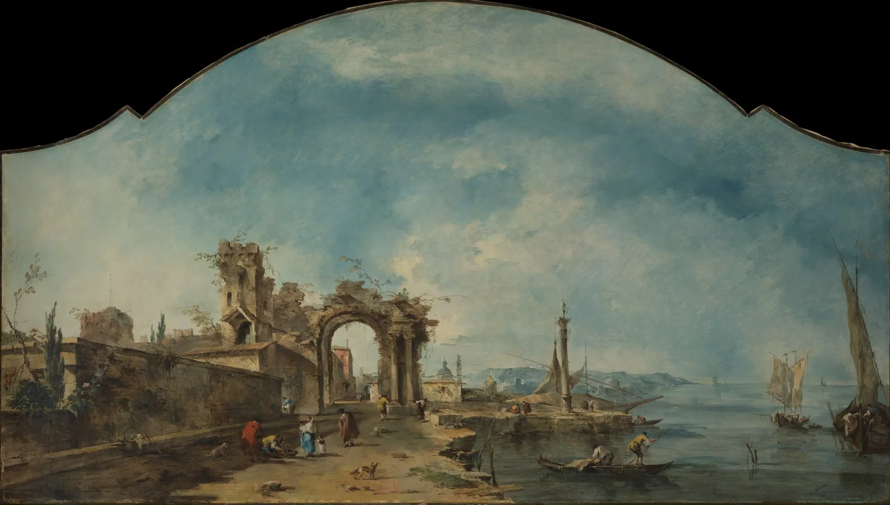 Paisaje fantástico, de Francesco Guardi