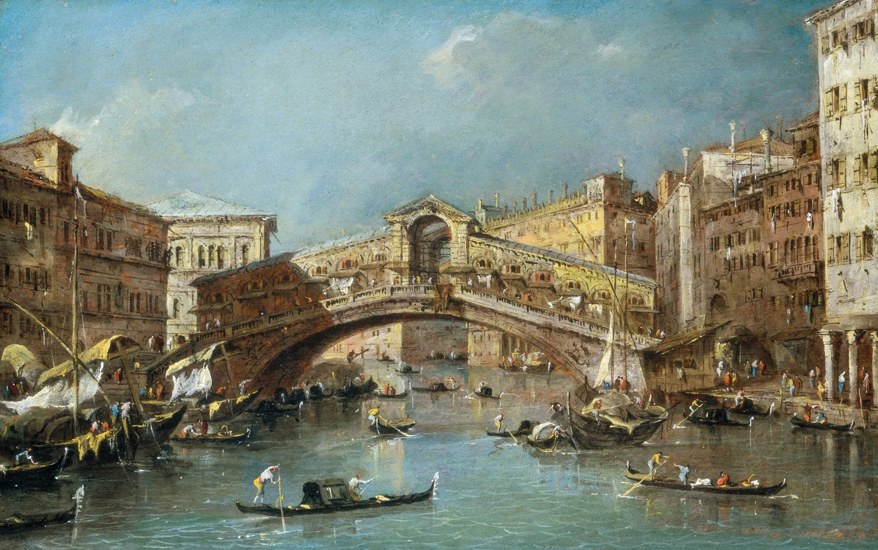 Puente de Rialto, Venecia, de Francesco Guardi