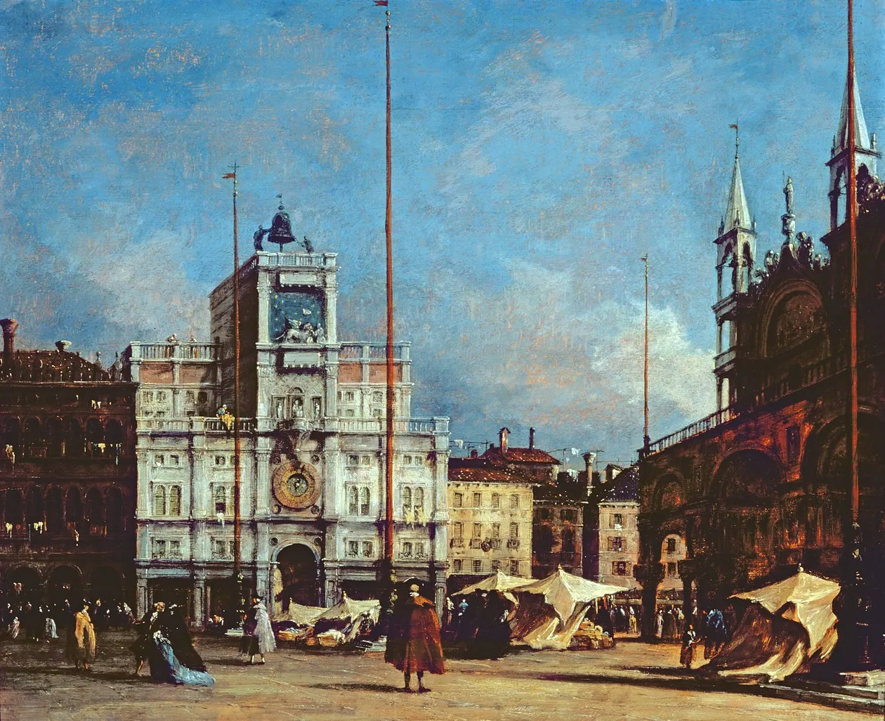 Torre del reloj, Venecia, de Francesco Guardi