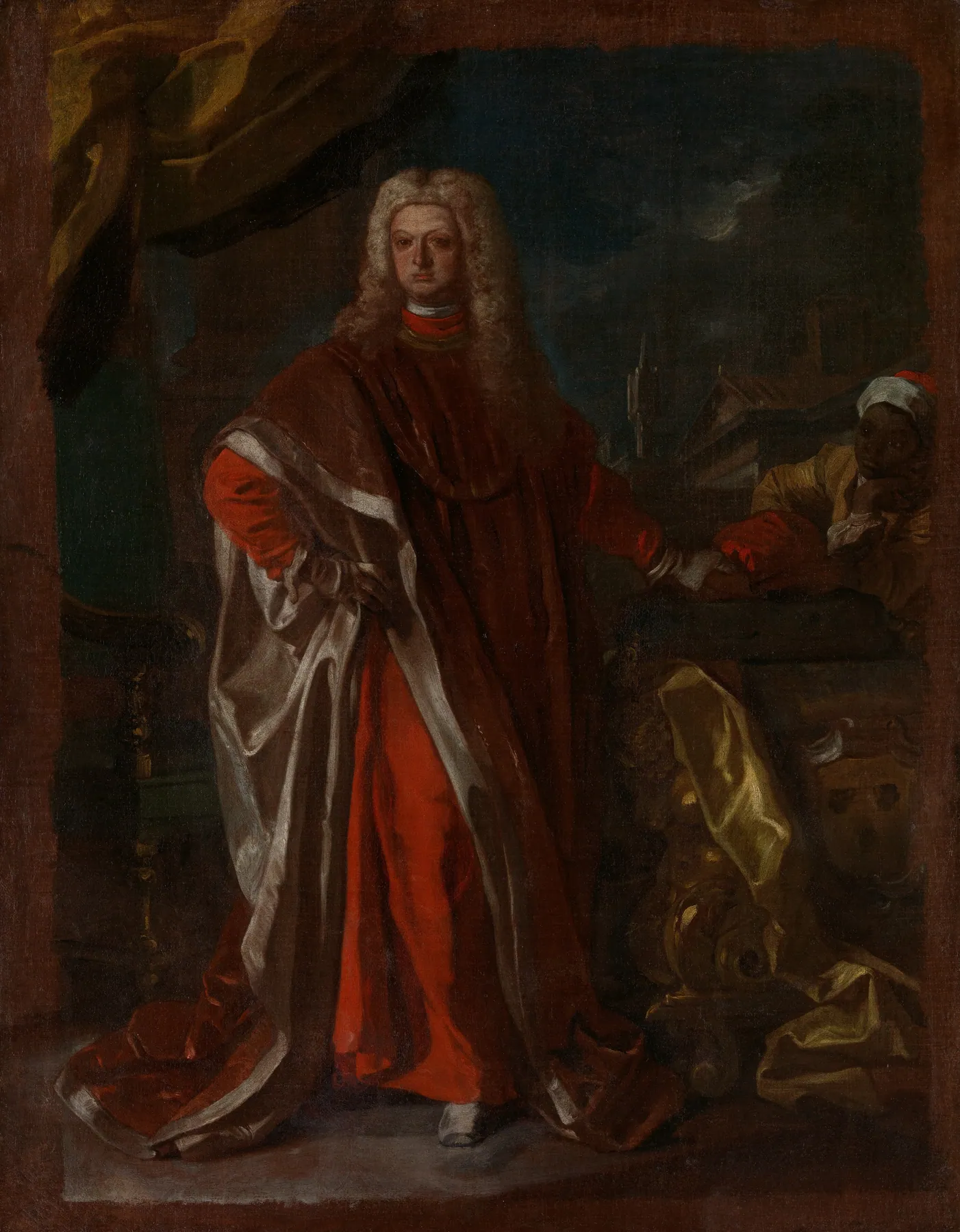 Diego Pignatelli d'Aragona (1687–1750) y un sirviente esclavizado, de Francesco Solimena