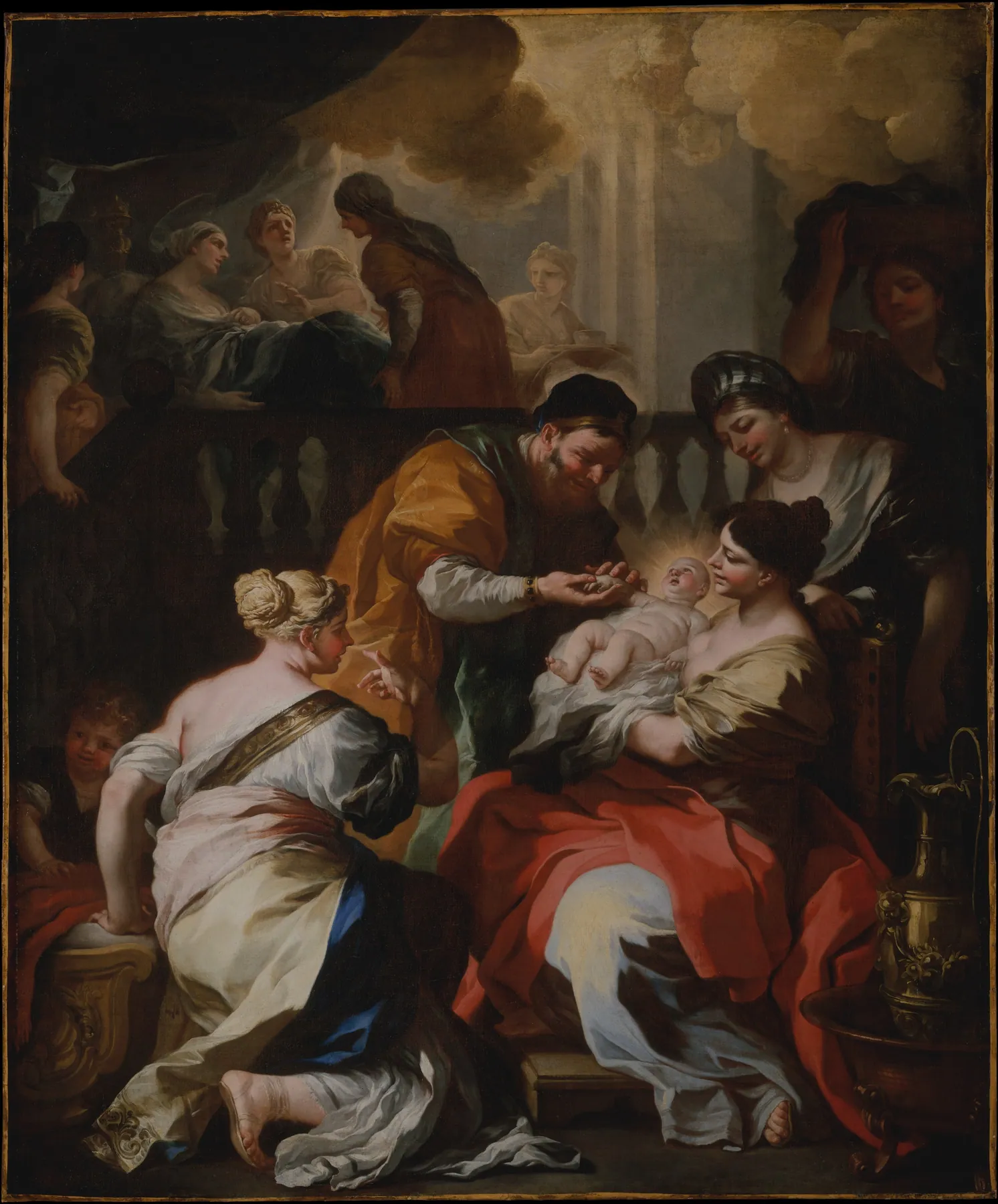 El nacimiento de la Virgen, de Francesco Solimena
