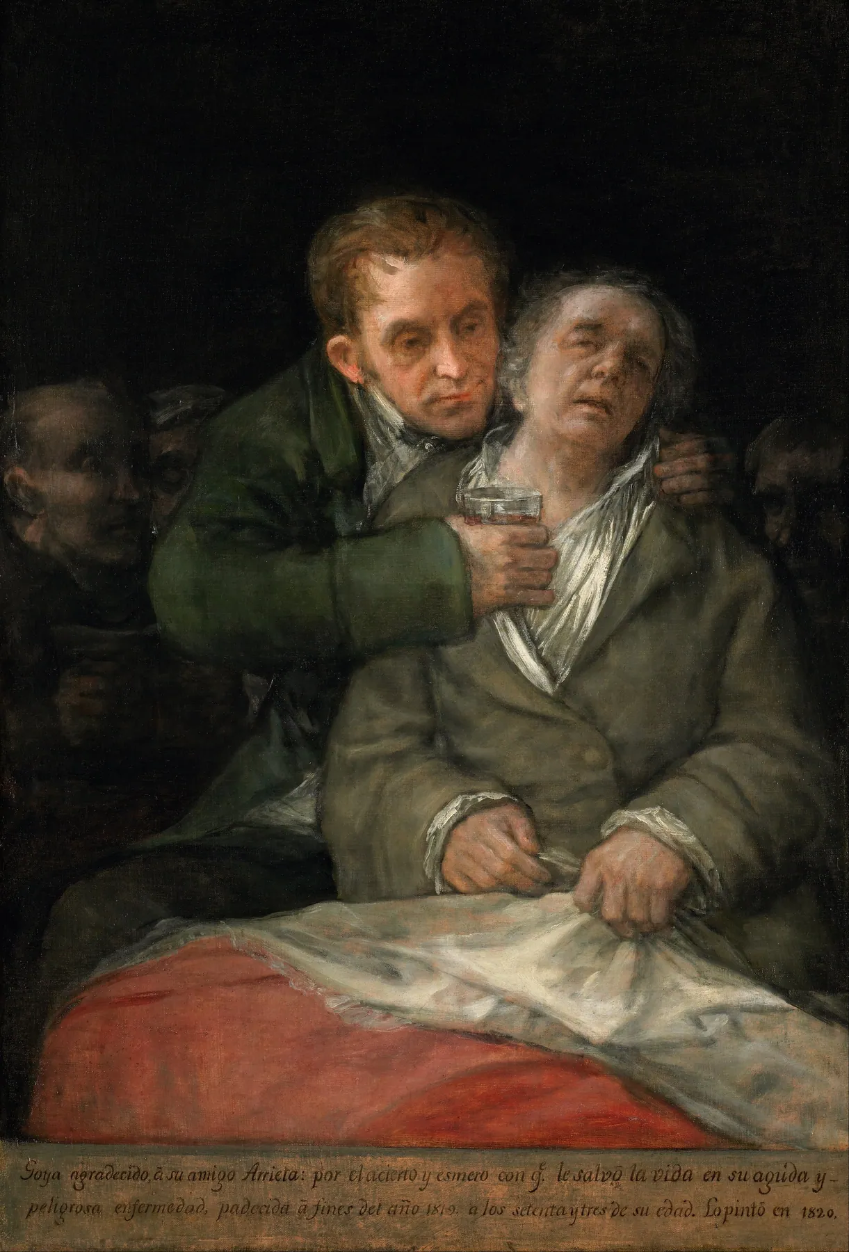Autorretrato con el doctor Arrieta, de Francisco de Goya