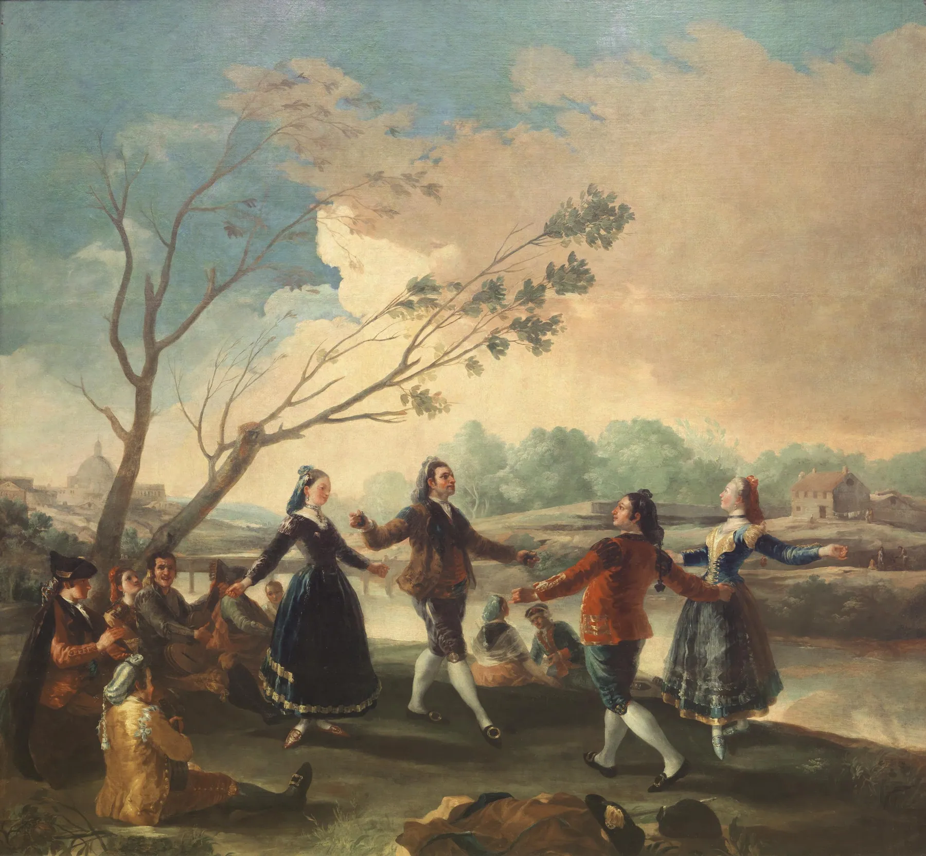 Baile a orillas del Manzanares, de Francisco de Goya