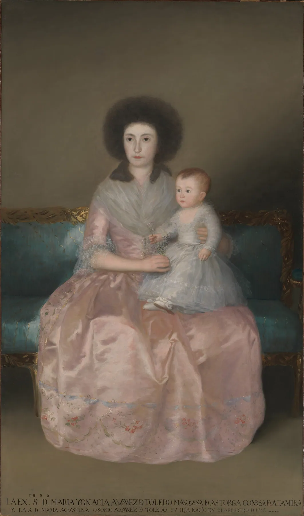 La condesa de Altamira y su hija María Agustina, de Francisco de Goya