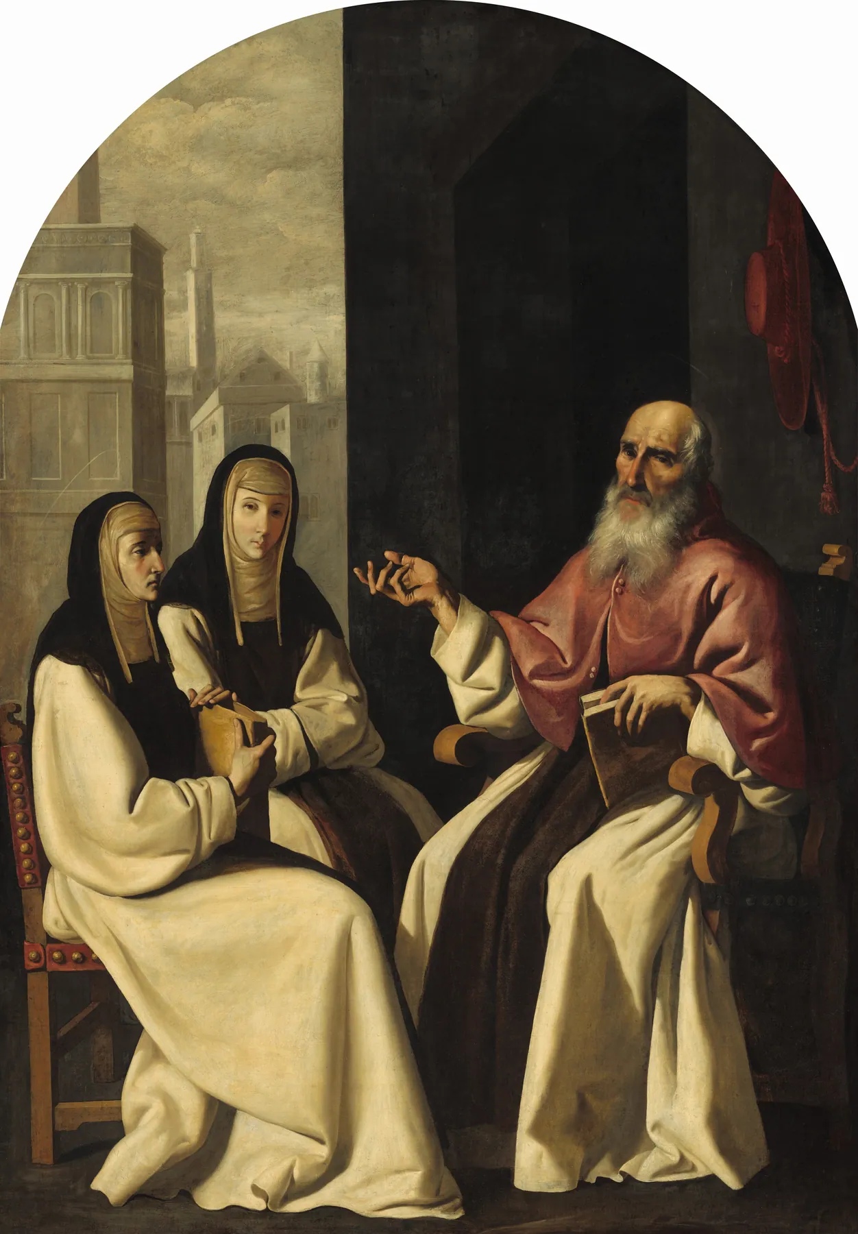 San Jerónimo con Santa Paula y Santa Eustoquia, de Francisco de Zurbarán