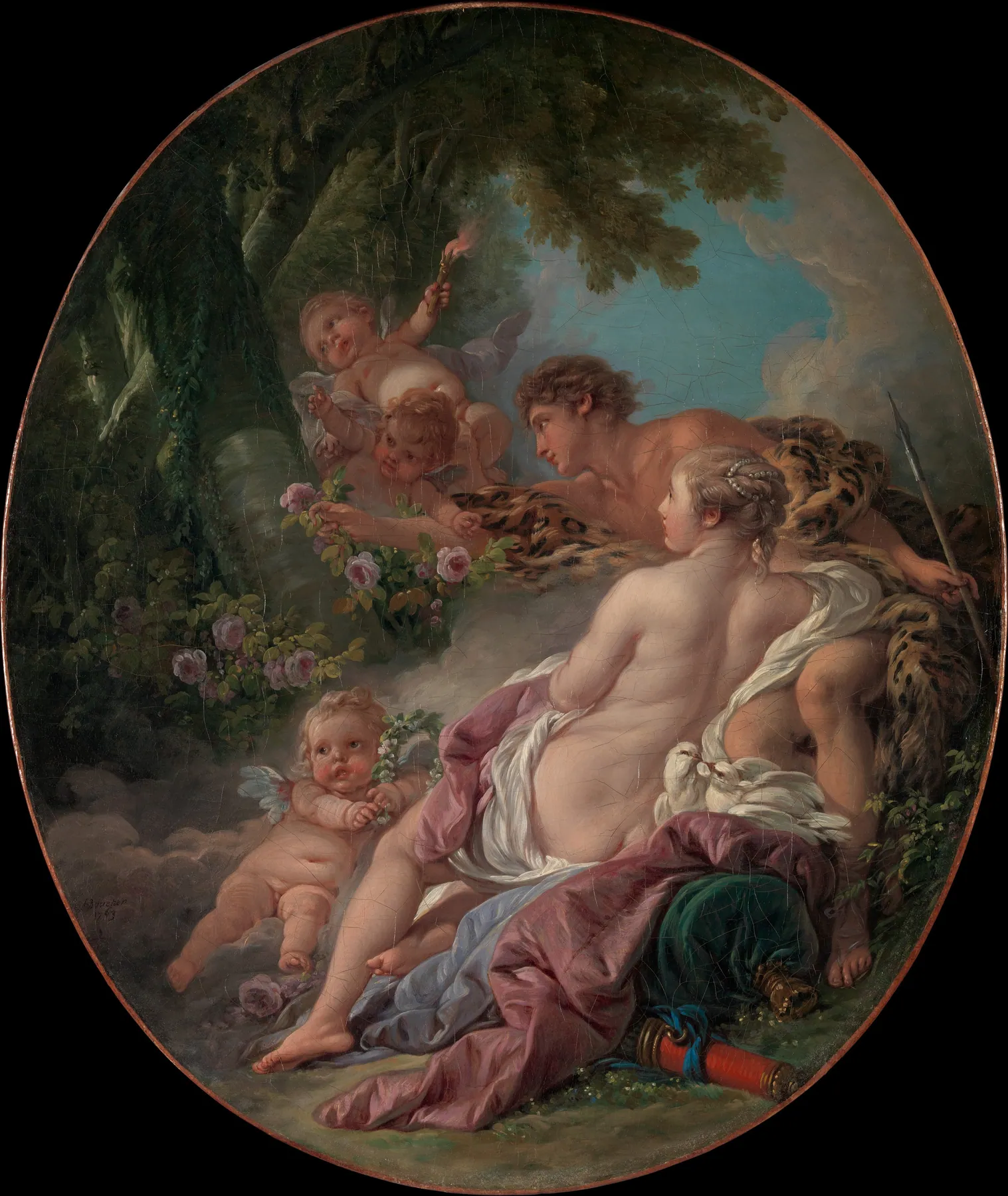 Angélica y Medoro, de François Boucher