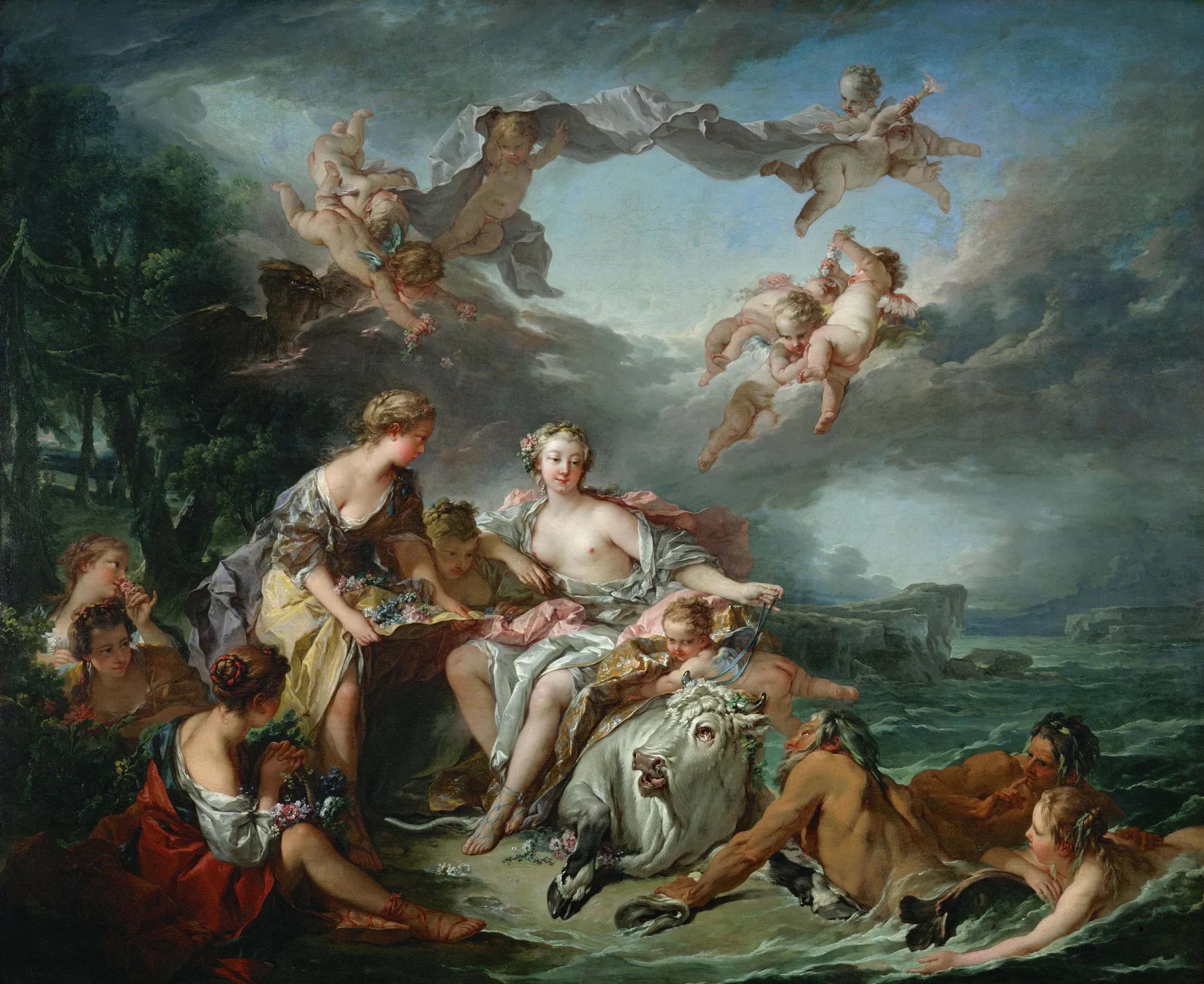 El rapto de Europa, de François Boucher