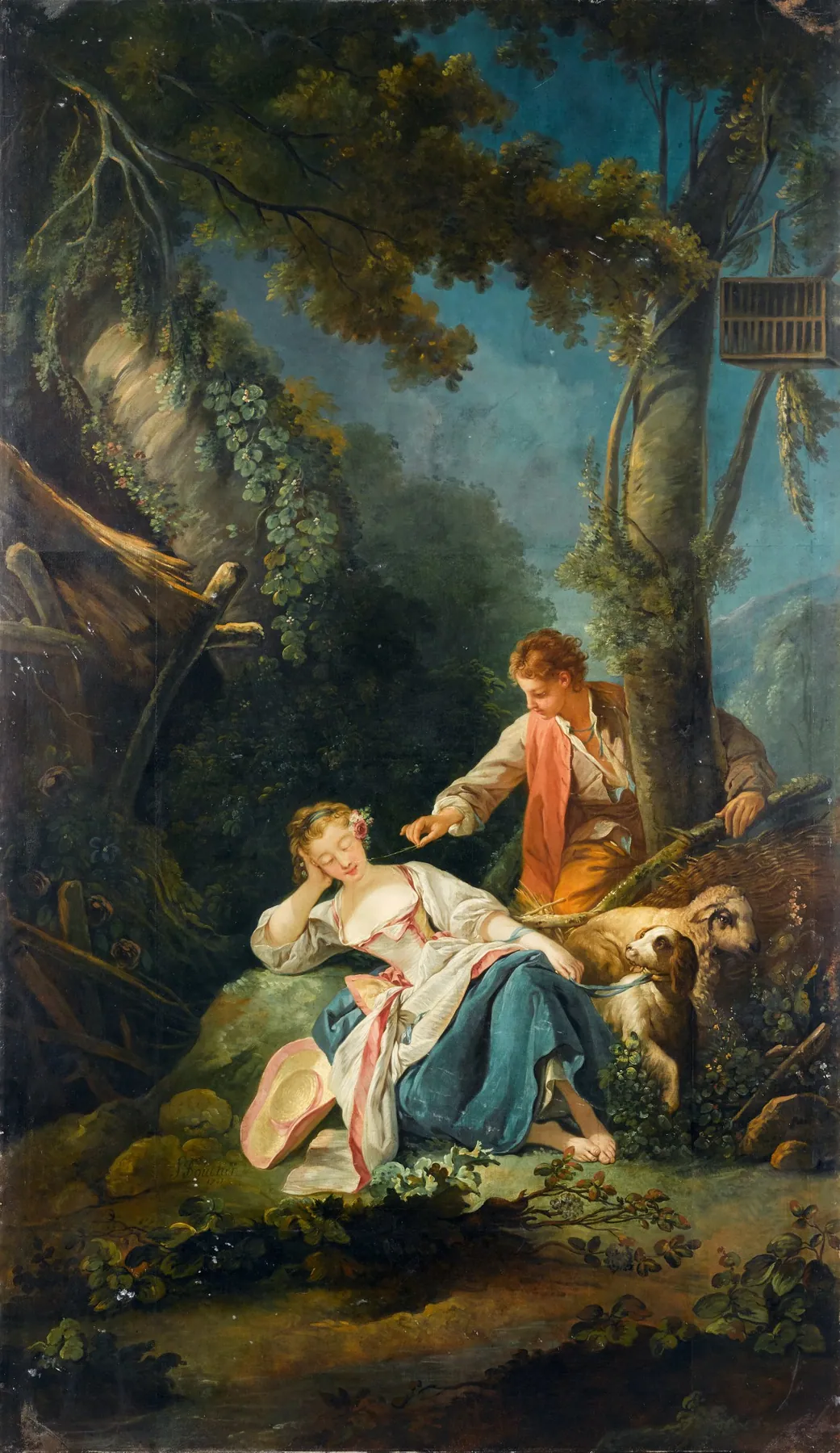 Joven dormida, de François Boucher