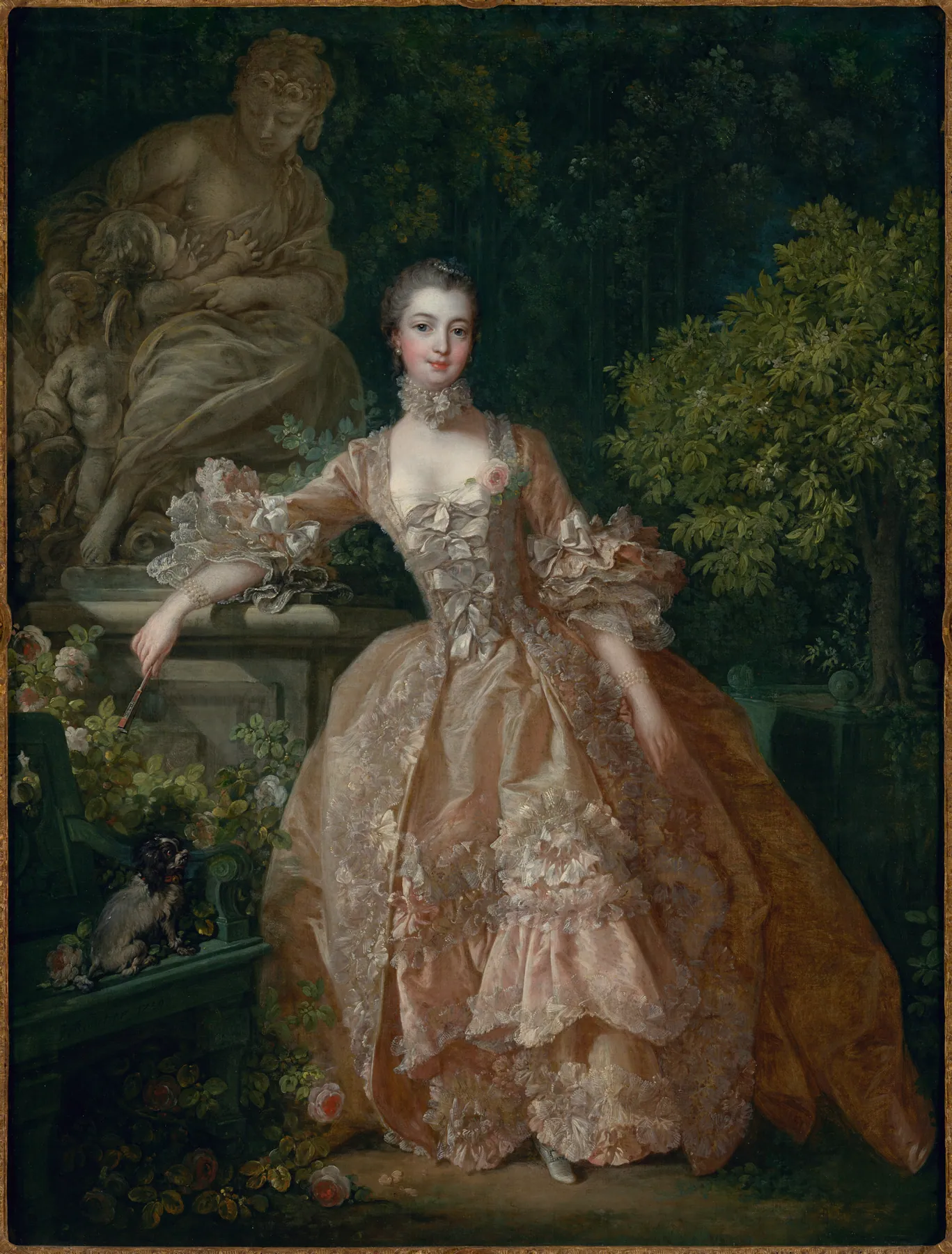 Retrato de Madame de Pompadour (Versalles), de François Boucher