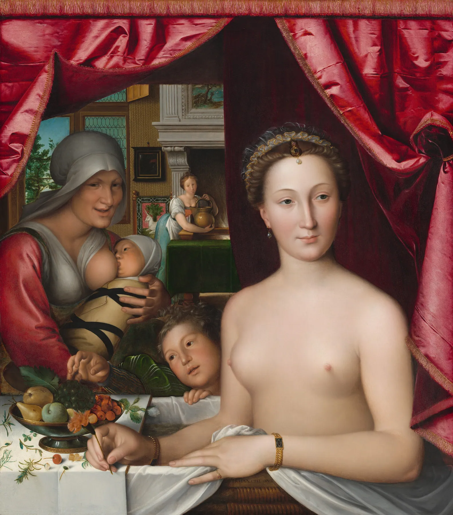 Dama en el baño, de François Clouet