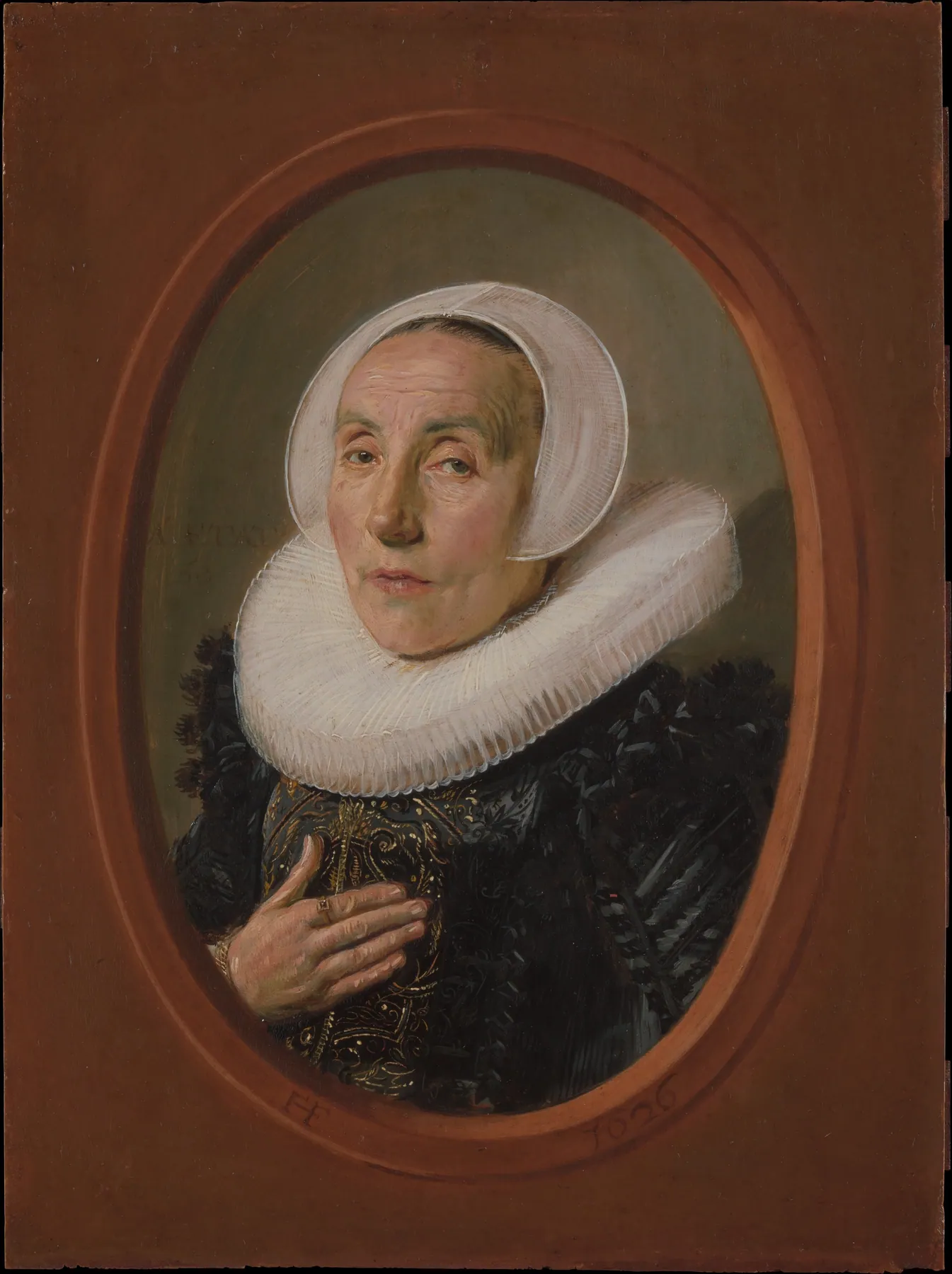 Anna van der Aar (nacida en 1576-77, fallecida después de 1626), de Frans Hals