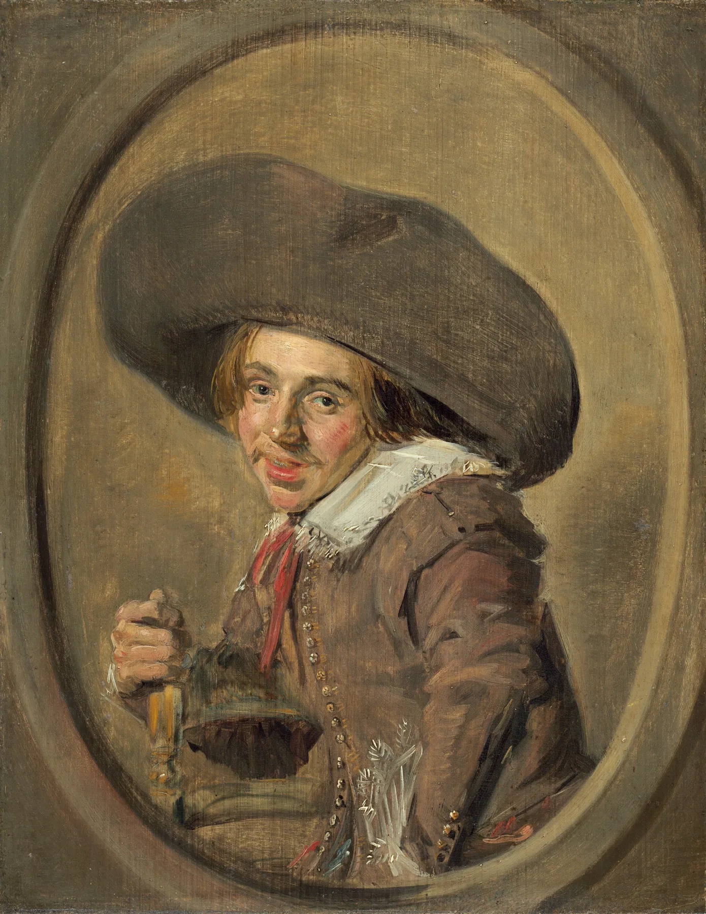 Joven con sombrero grande, de Frans Hals